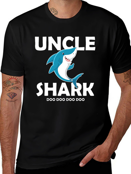 Uncle Shark Doo Doo T-Shirt - Fun Family Tee