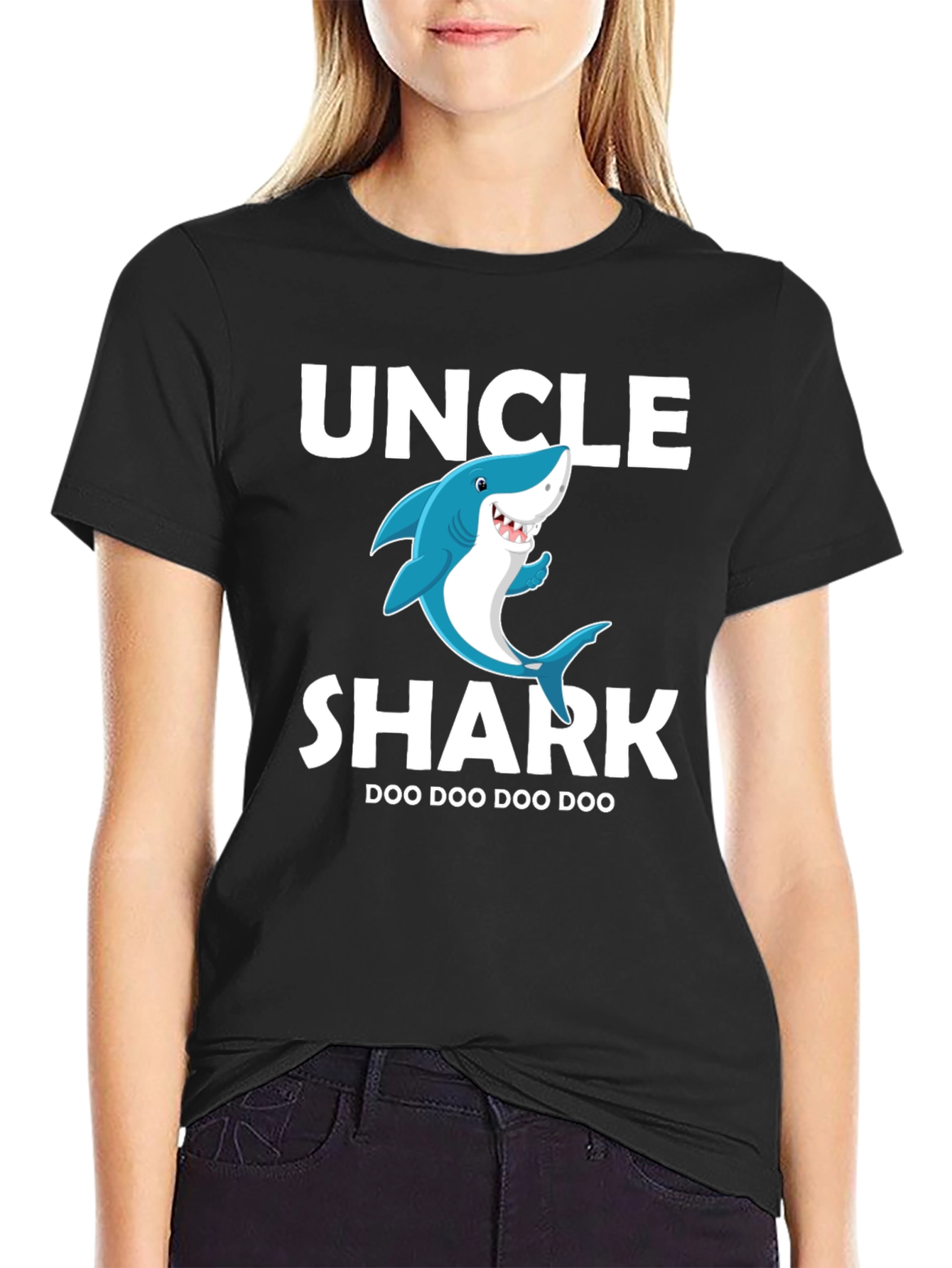 Uncle Shark Doo Doo T-Shirt - Fun Family Tee