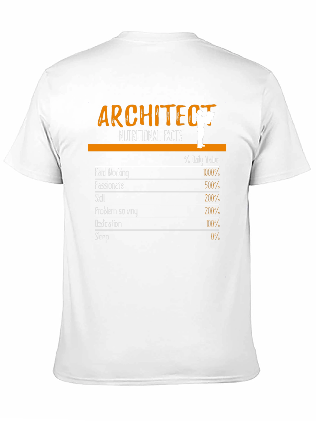Architect Nutritional Facts Black T-Shirt