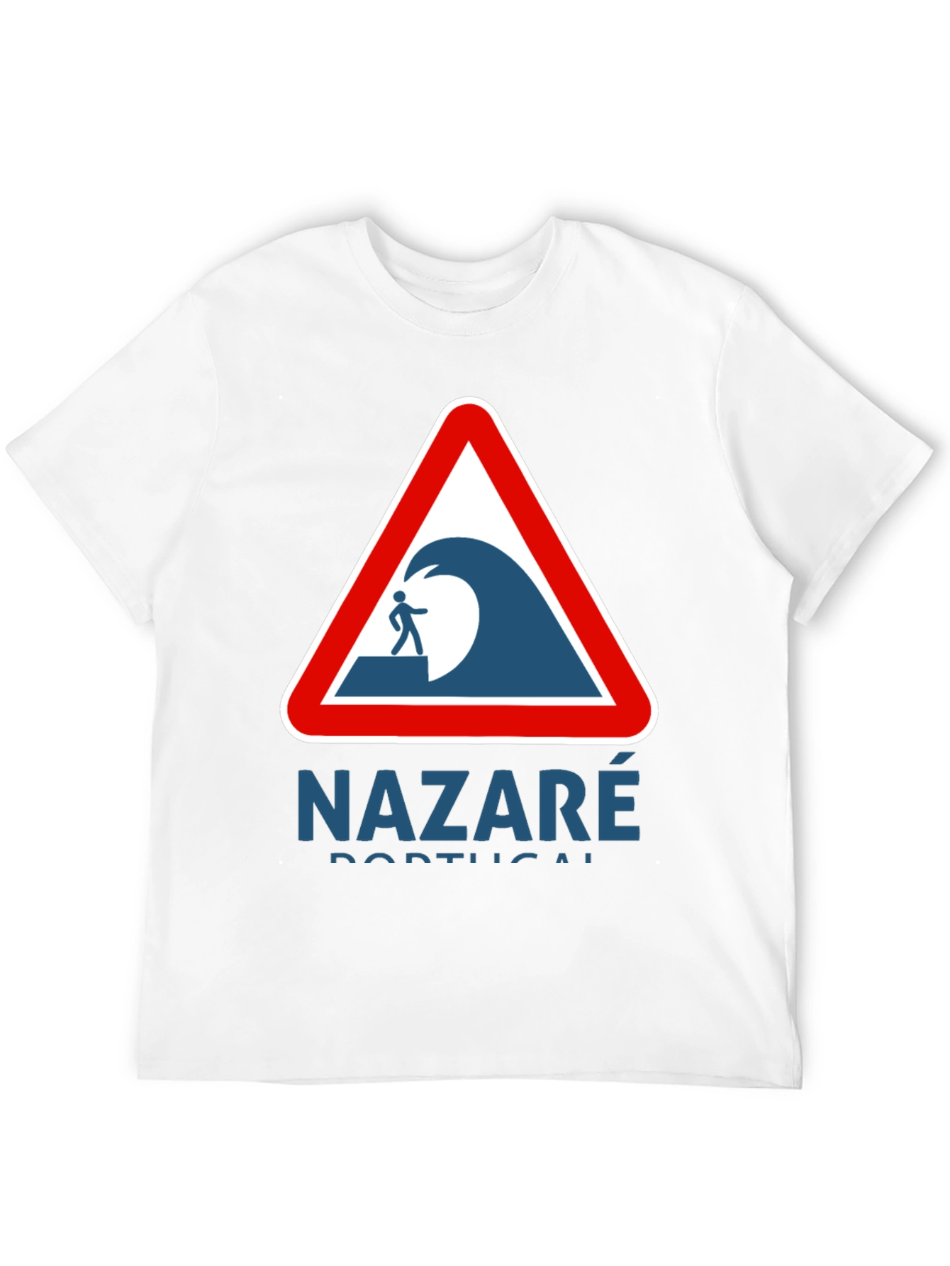 Nazaré Portugal Wave Warning Graphic Tee