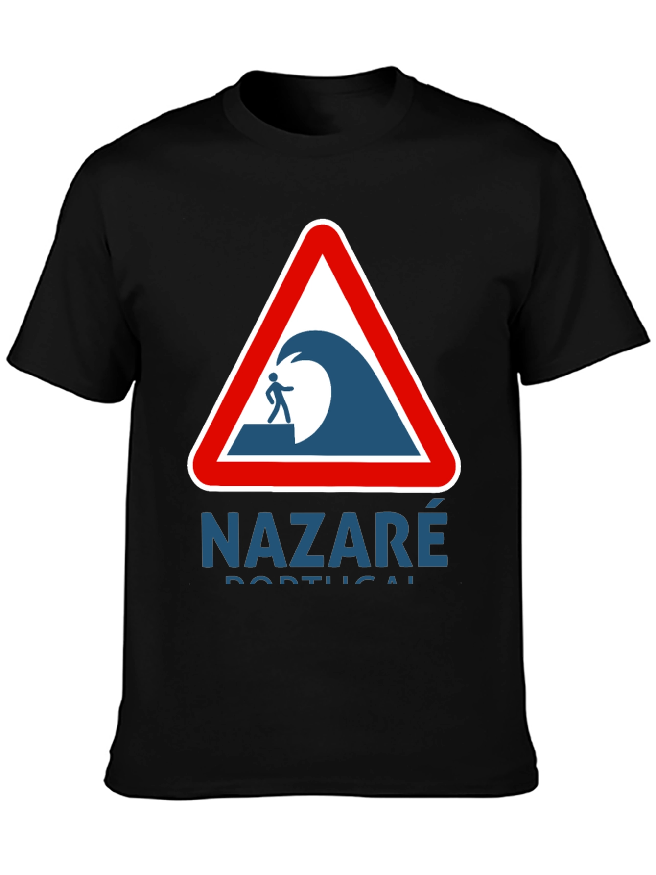 Nazaré Portugal Wave Warning Graphic Tee
