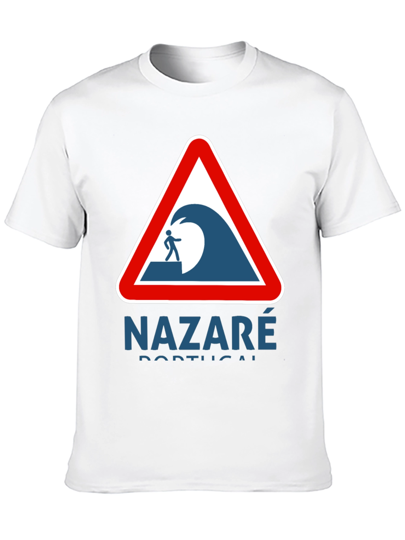 Nazaré Portugal Wave Warning Graphic Tee
