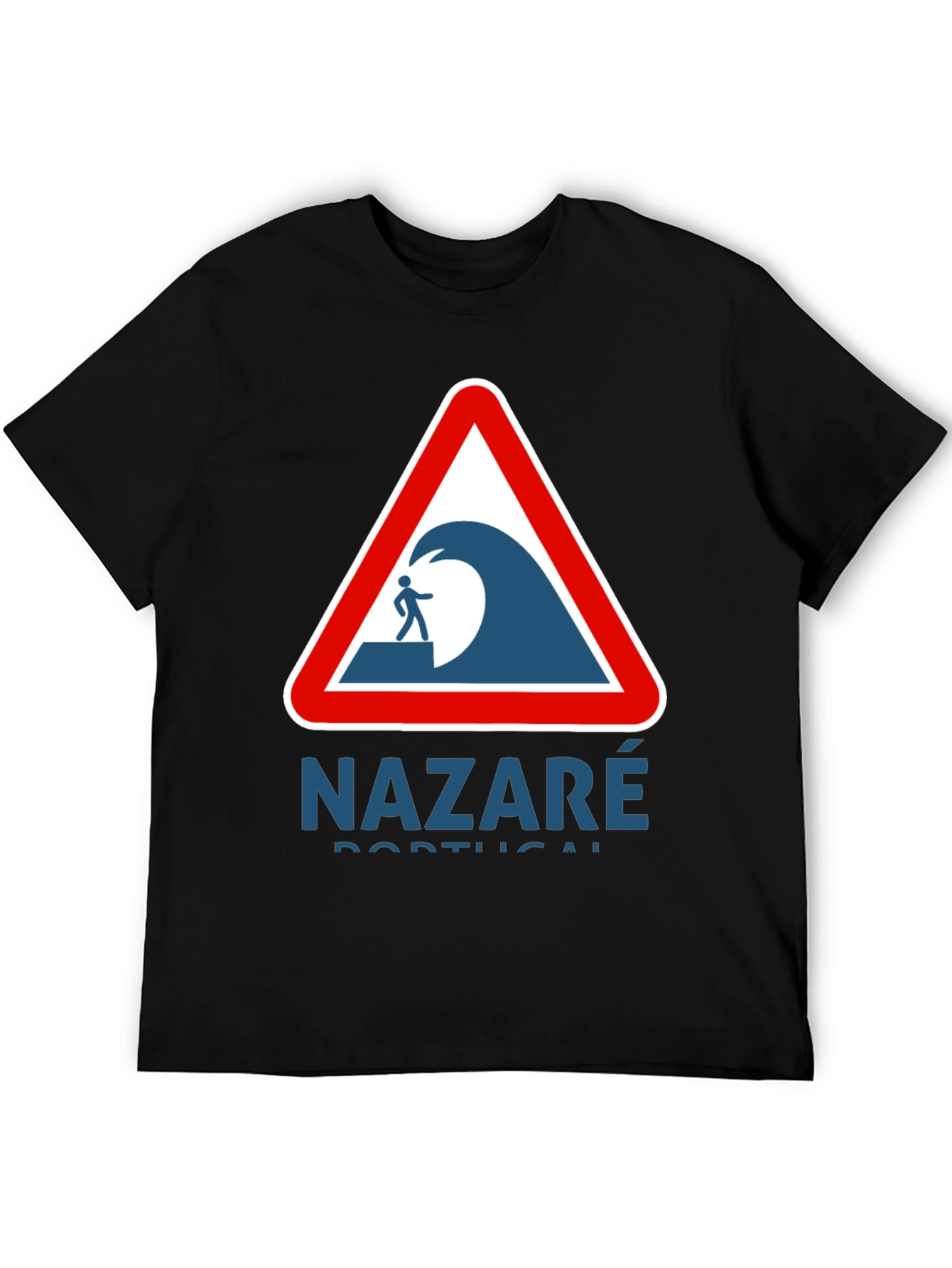 Nazaré Portugal Wave Warning Graphic Tee