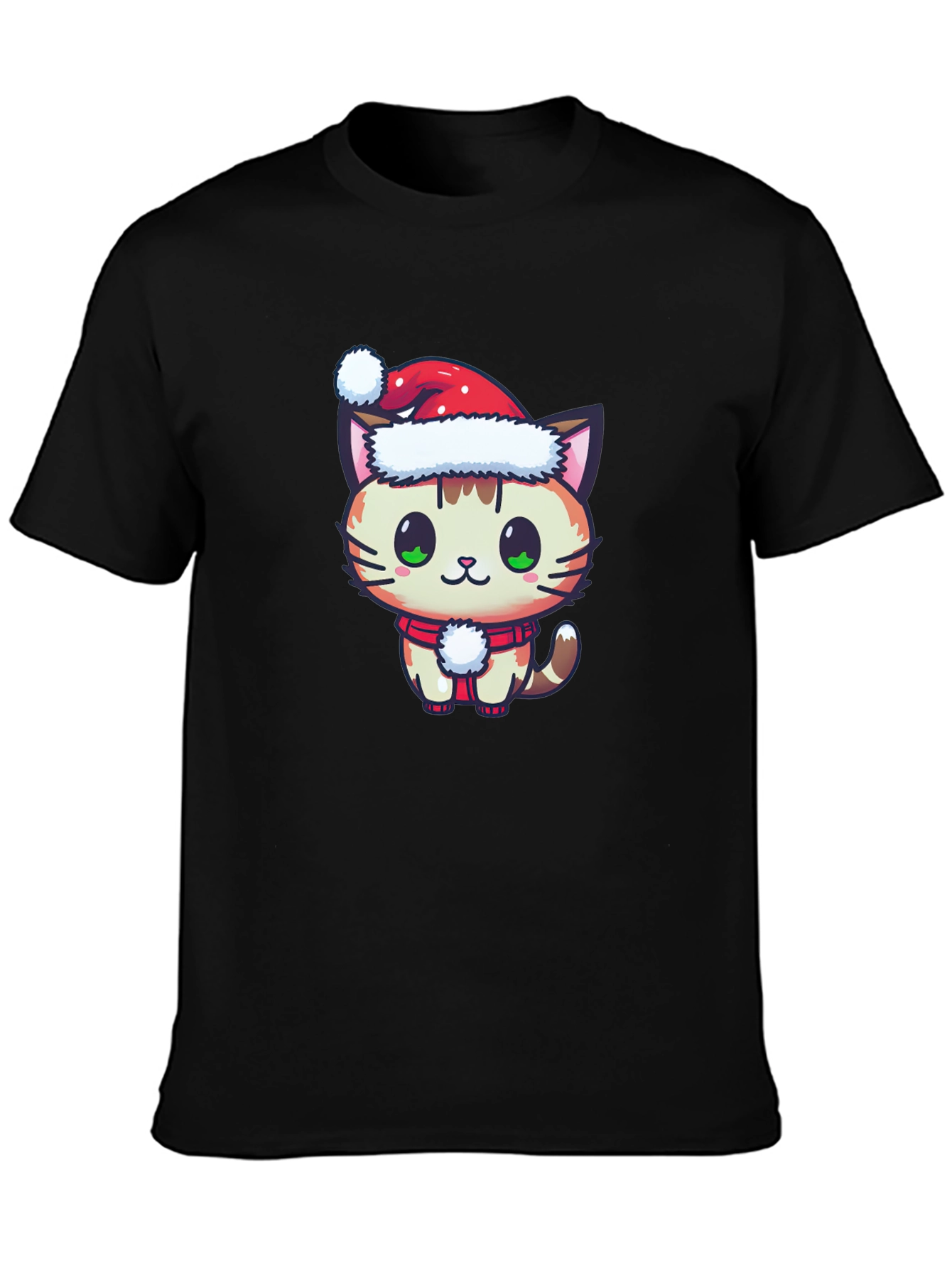 Festive Cat T-Shirt - Holiday Cheer