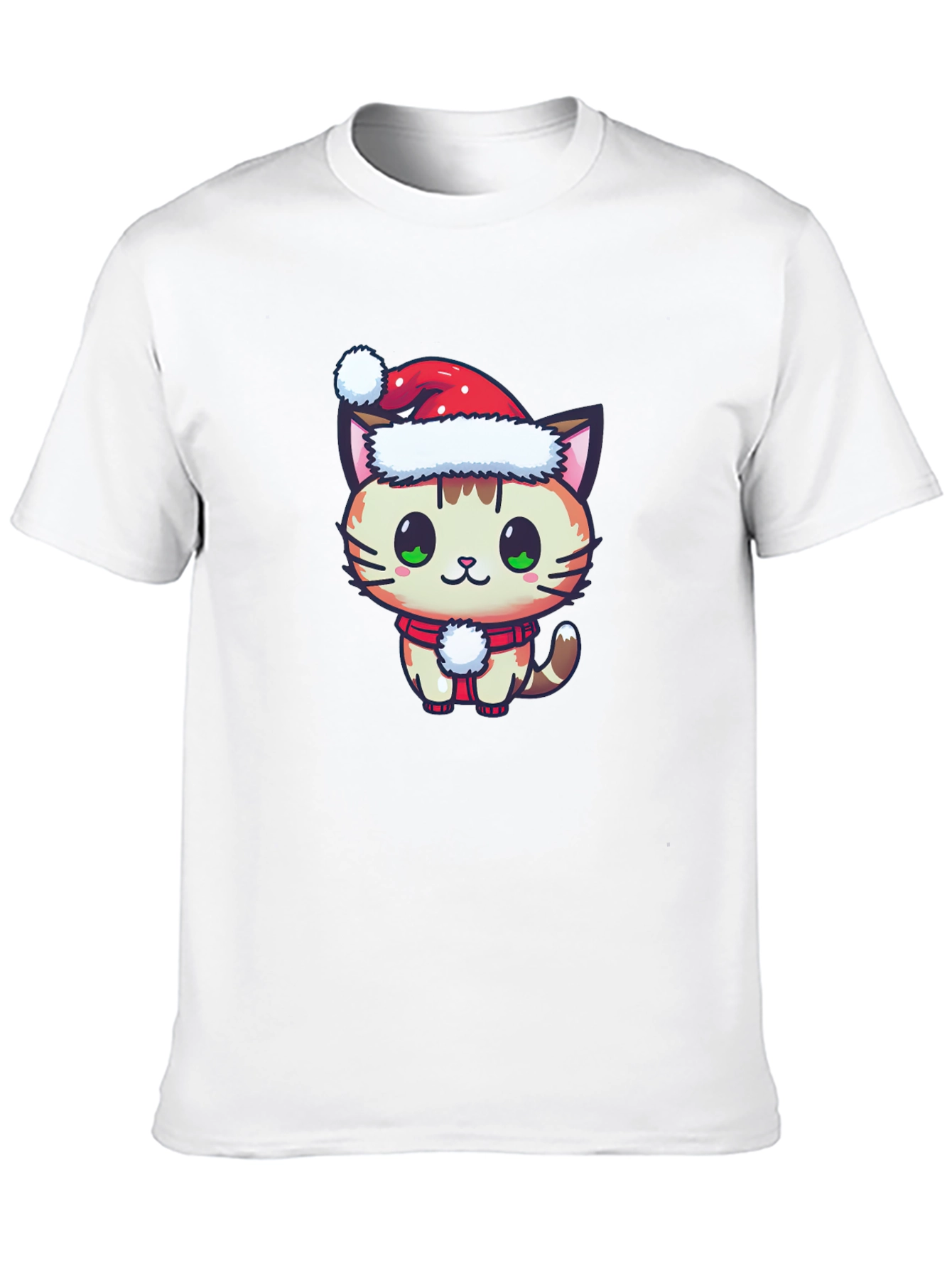Festive Cat T-Shirt - Holiday Cheer