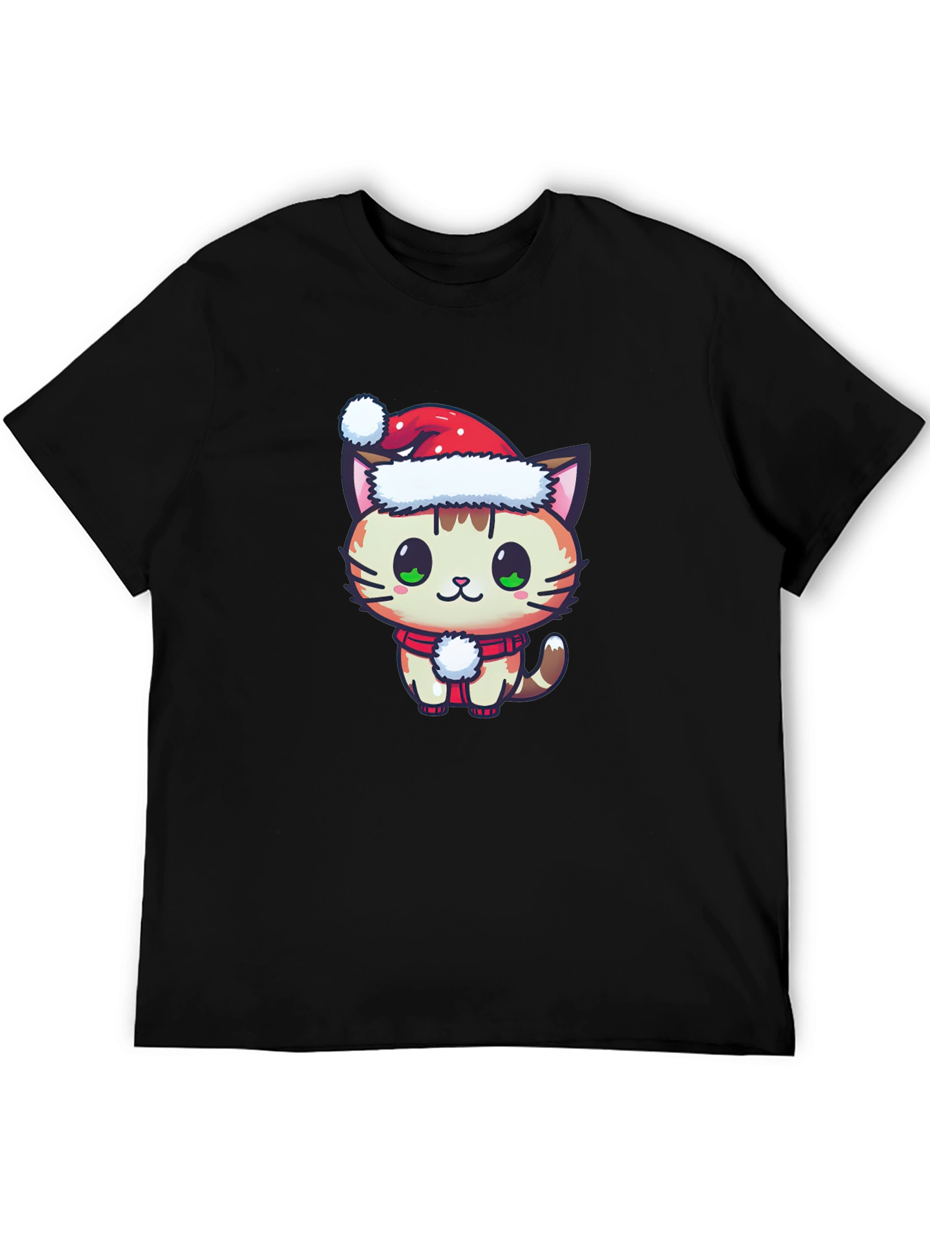 Festive Cat T-Shirt - Holiday Cheer