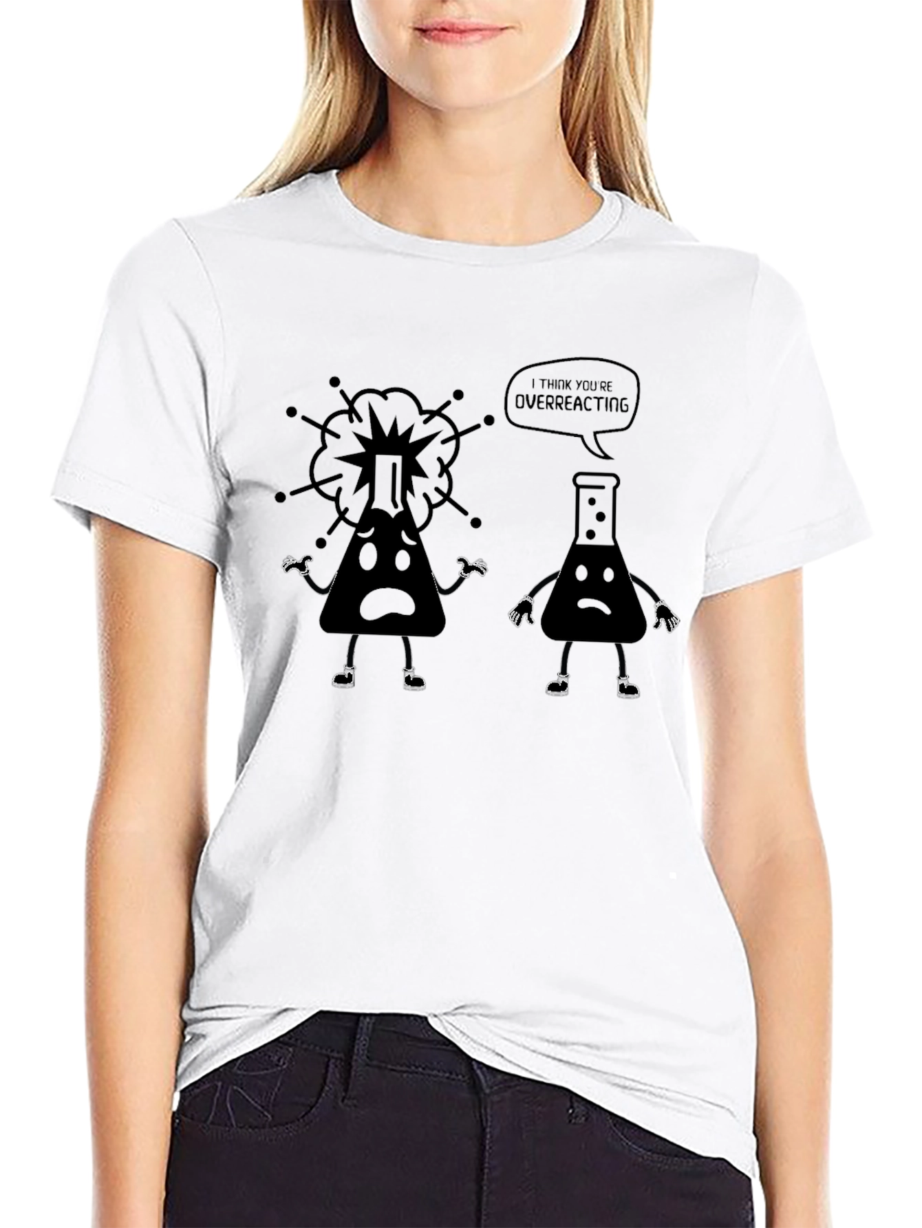 Overreacting Chemistry T-Shirt Funny Science Tee