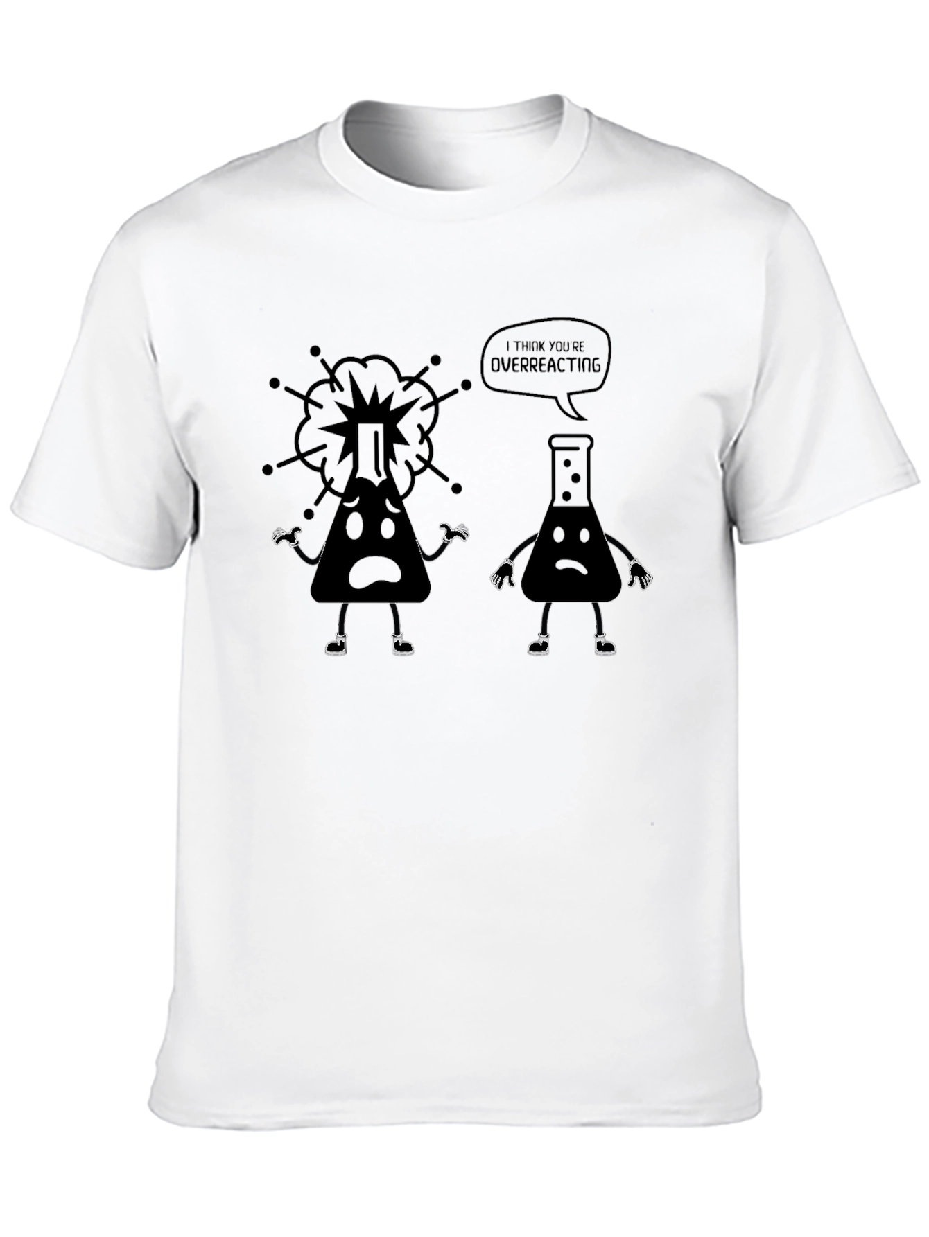 Overreacting Chemistry T-Shirt Funny Science Tee