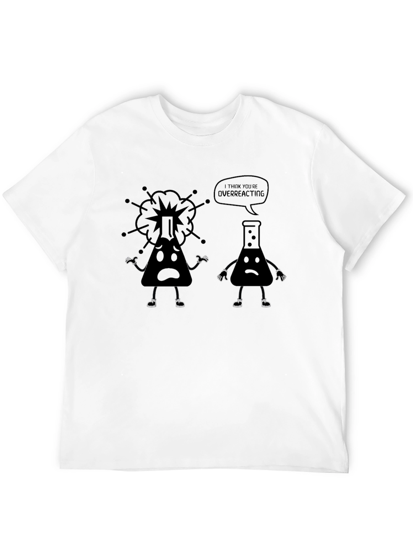 Overreacting Chemistry T-Shirt Funny Science Tee