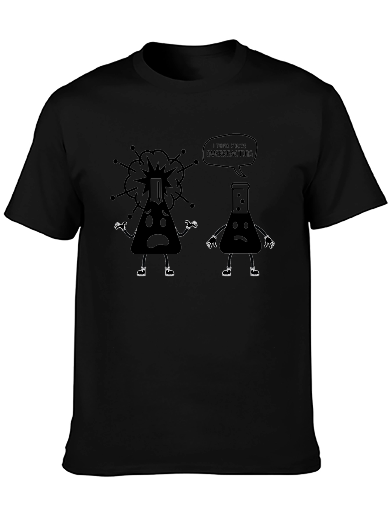 Overreacting Chemistry T-Shirt Funny Science Tee