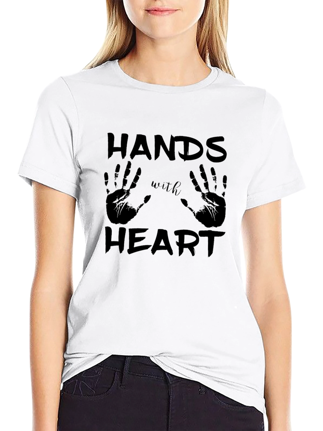 Hands with Heart Graphic T-Shirt