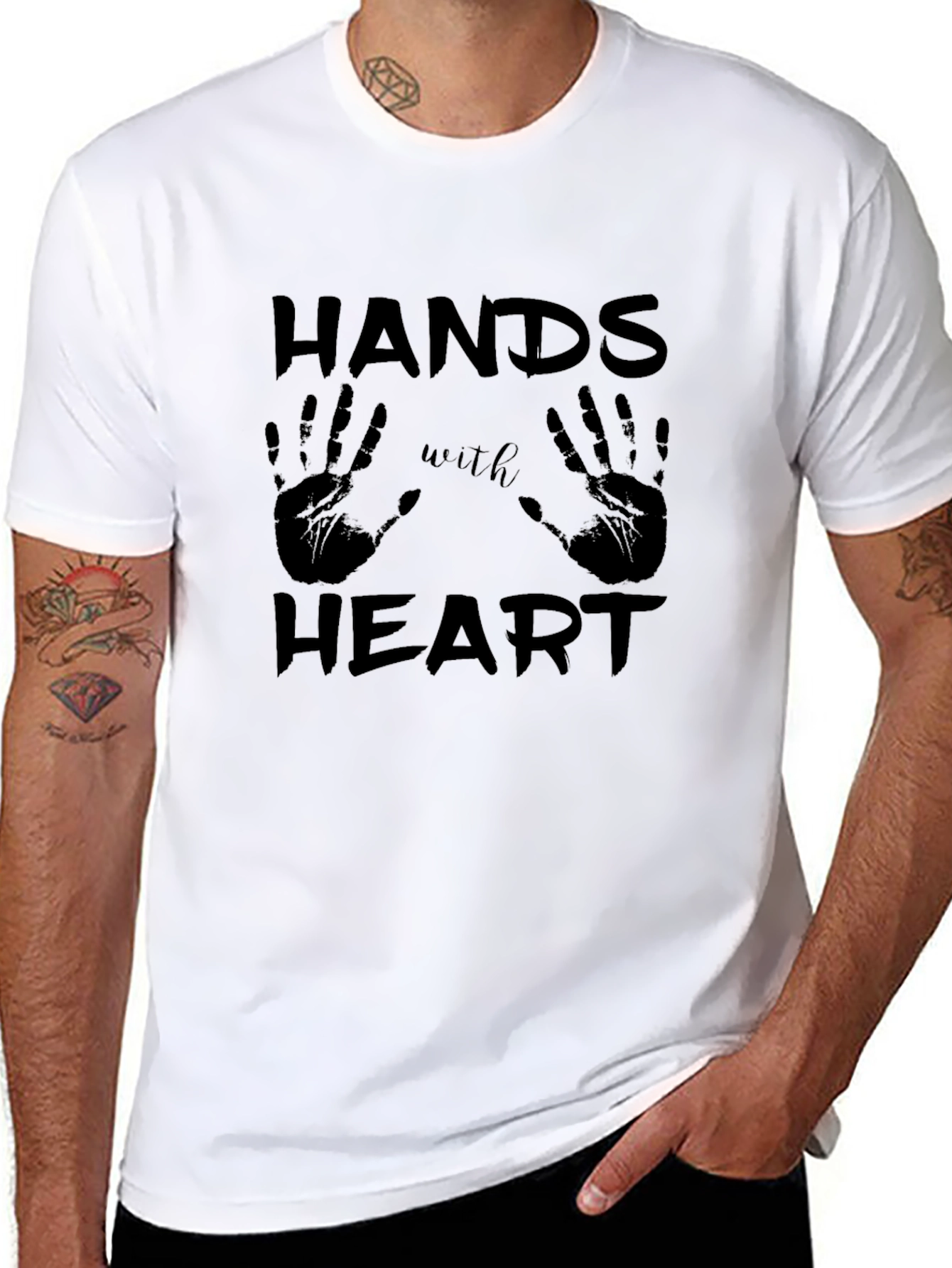 Hands with Heart Graphic T-Shirt