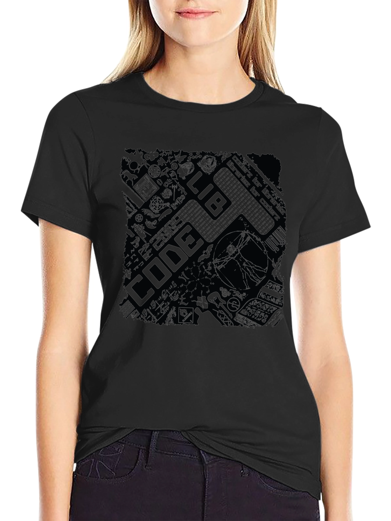 Code Lib 2009 Black T-Shirt
