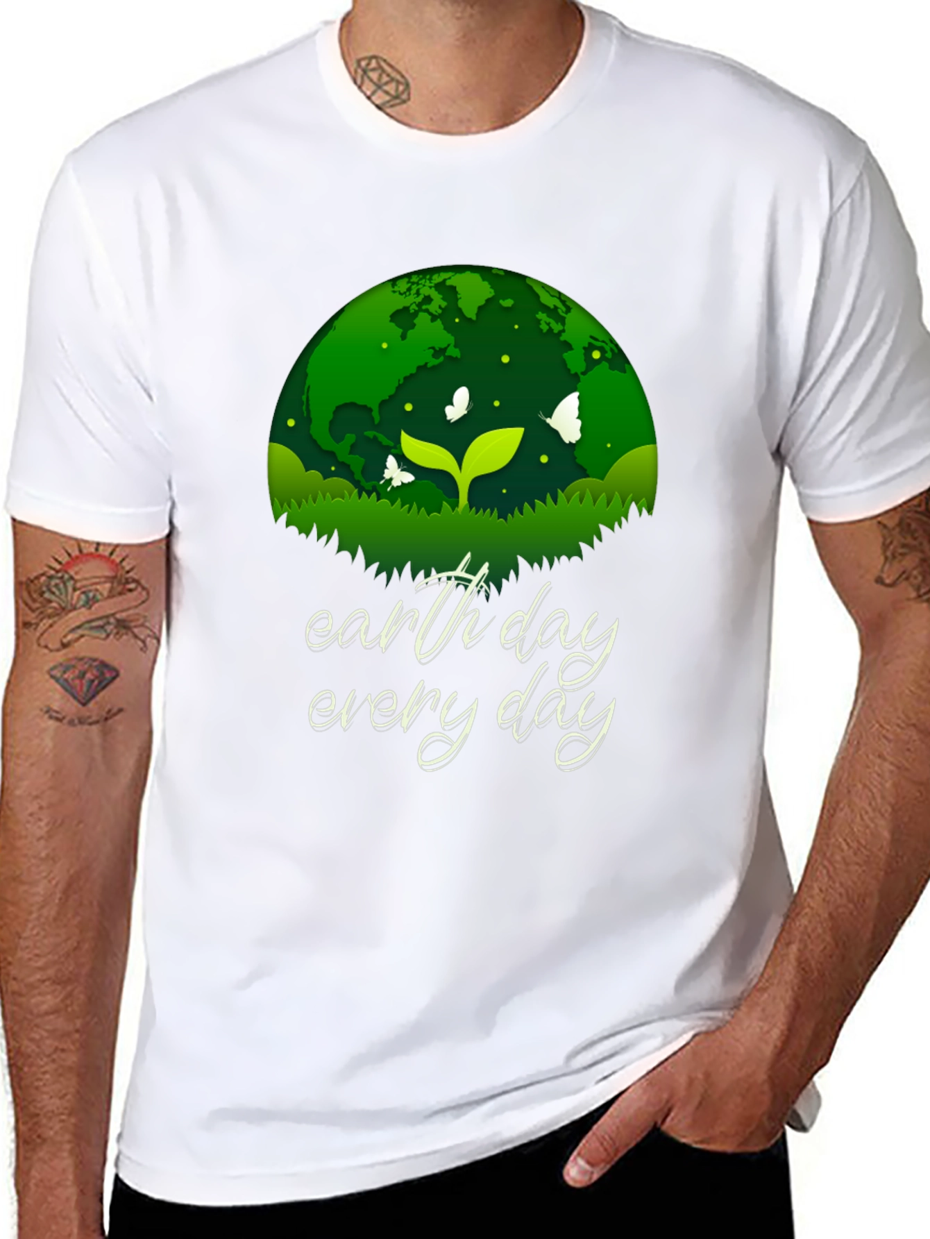 Earth Day Every Day Black T-Shirt