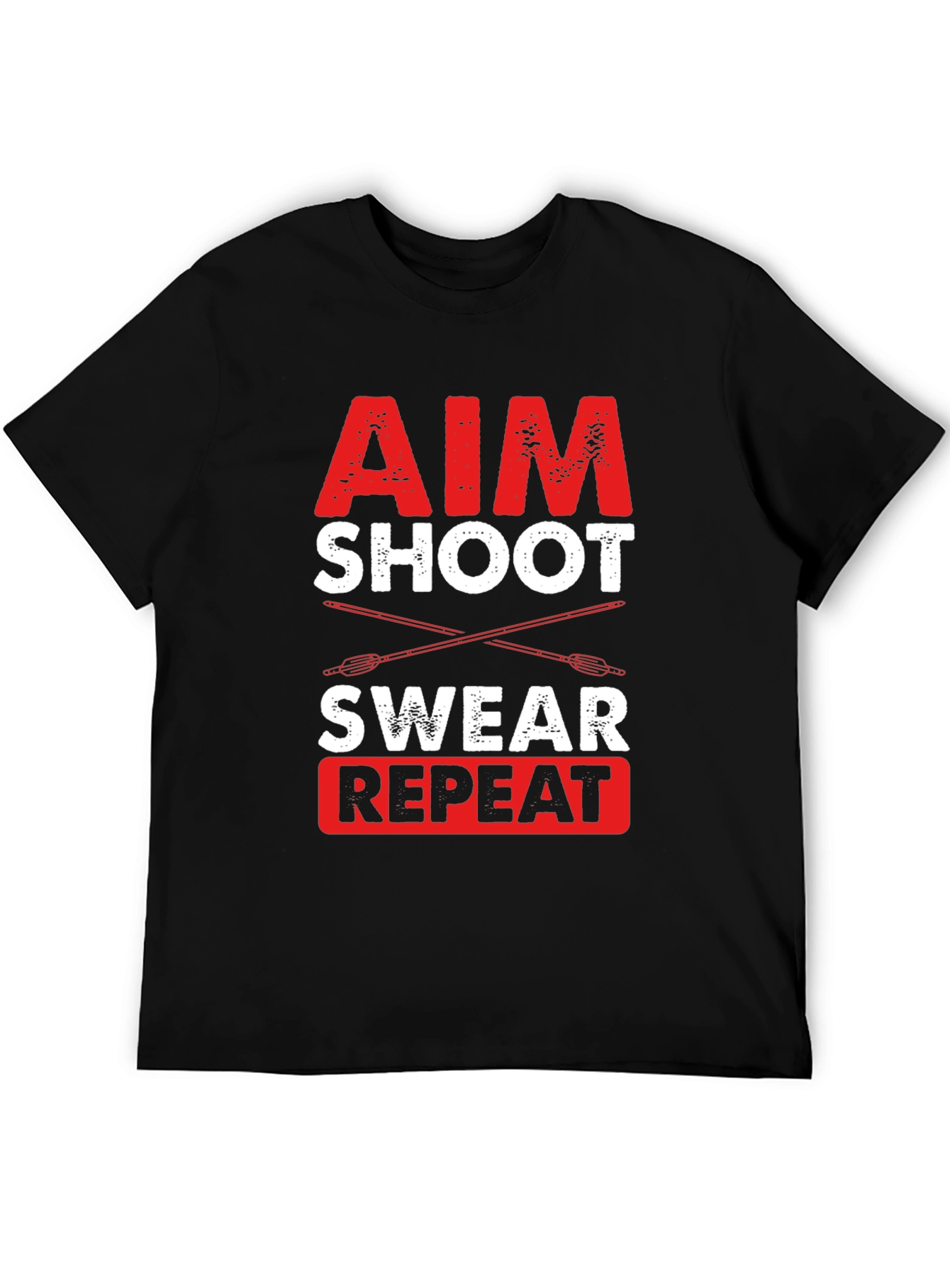 Aim Shoot Swear Repeat Archery T-Shirt