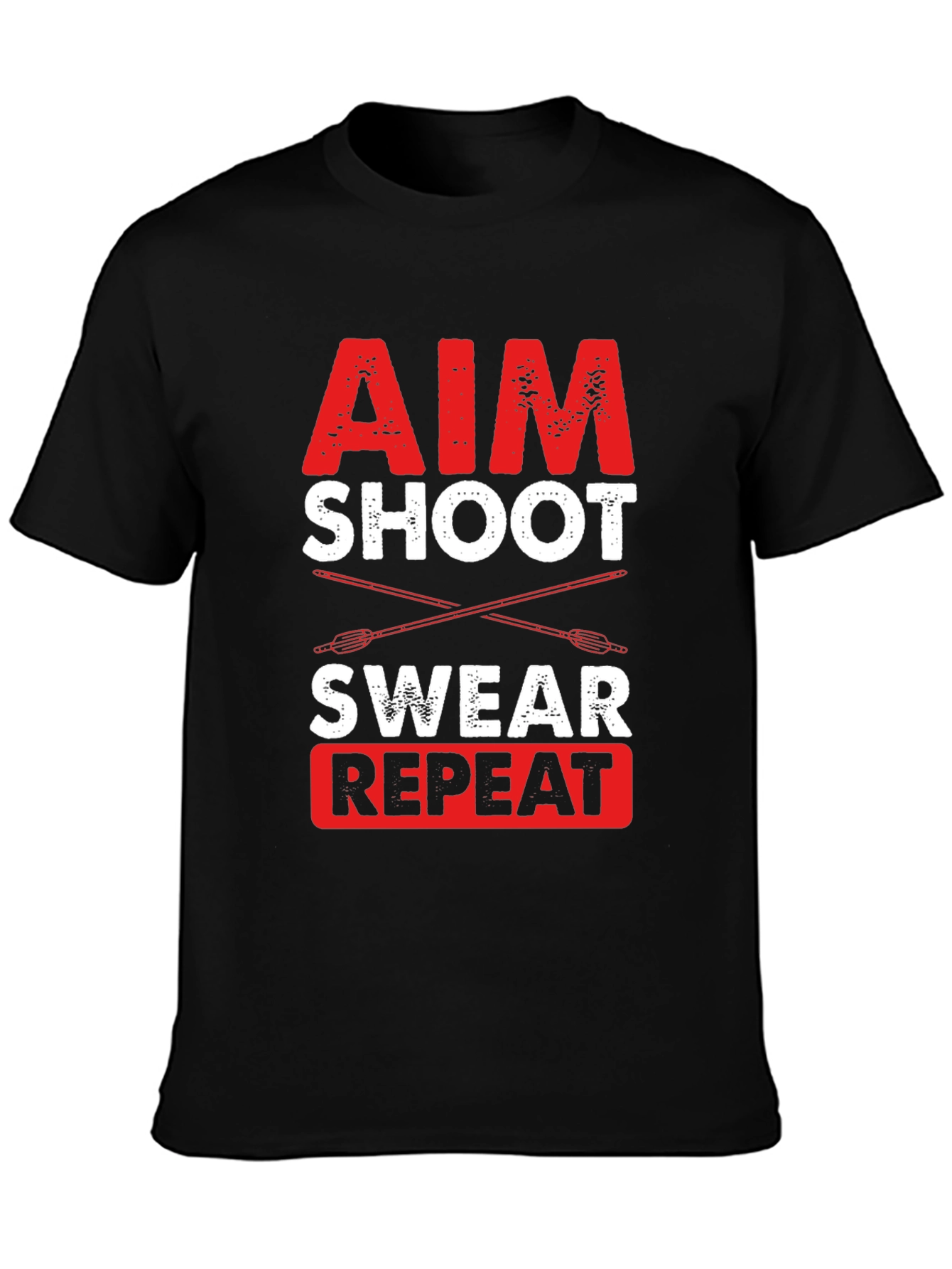 Aim Shoot Swear Repeat Archery T-Shirt