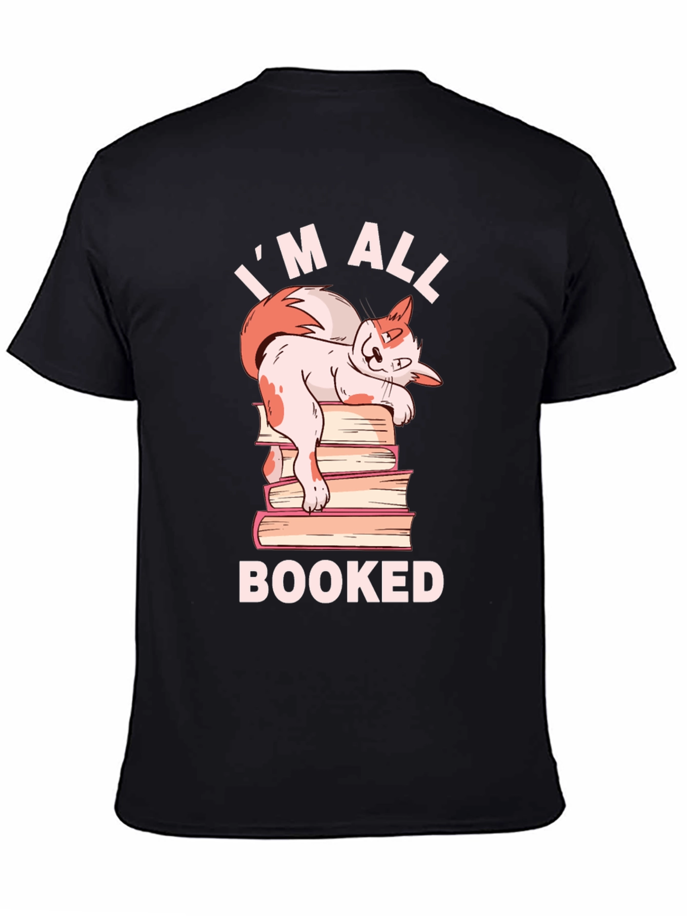 Im All Booked Cat T-Shirt