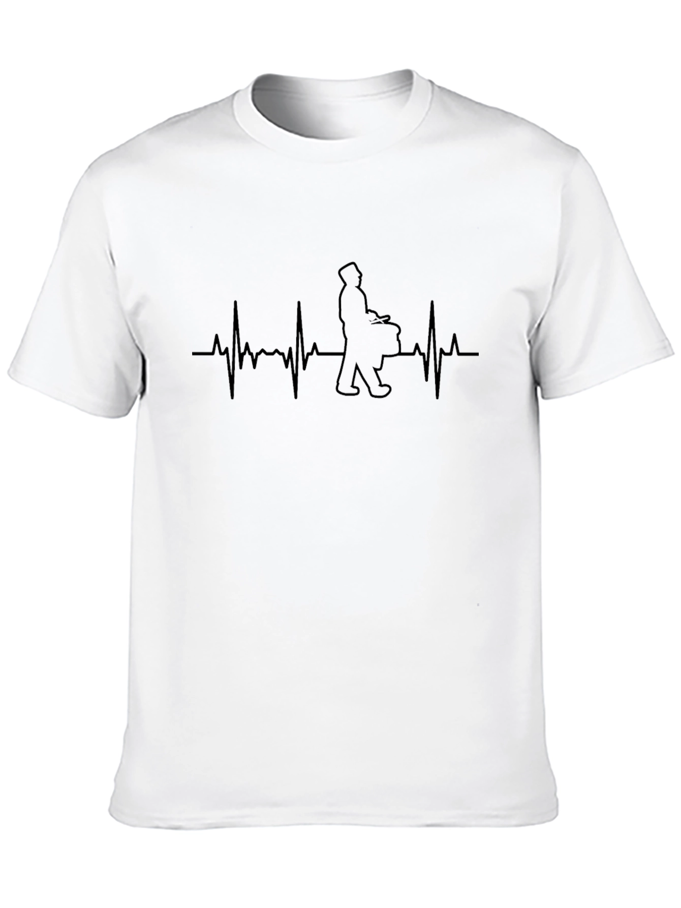 Drummer Heartbeat T-Shirt - Music Lover Tee