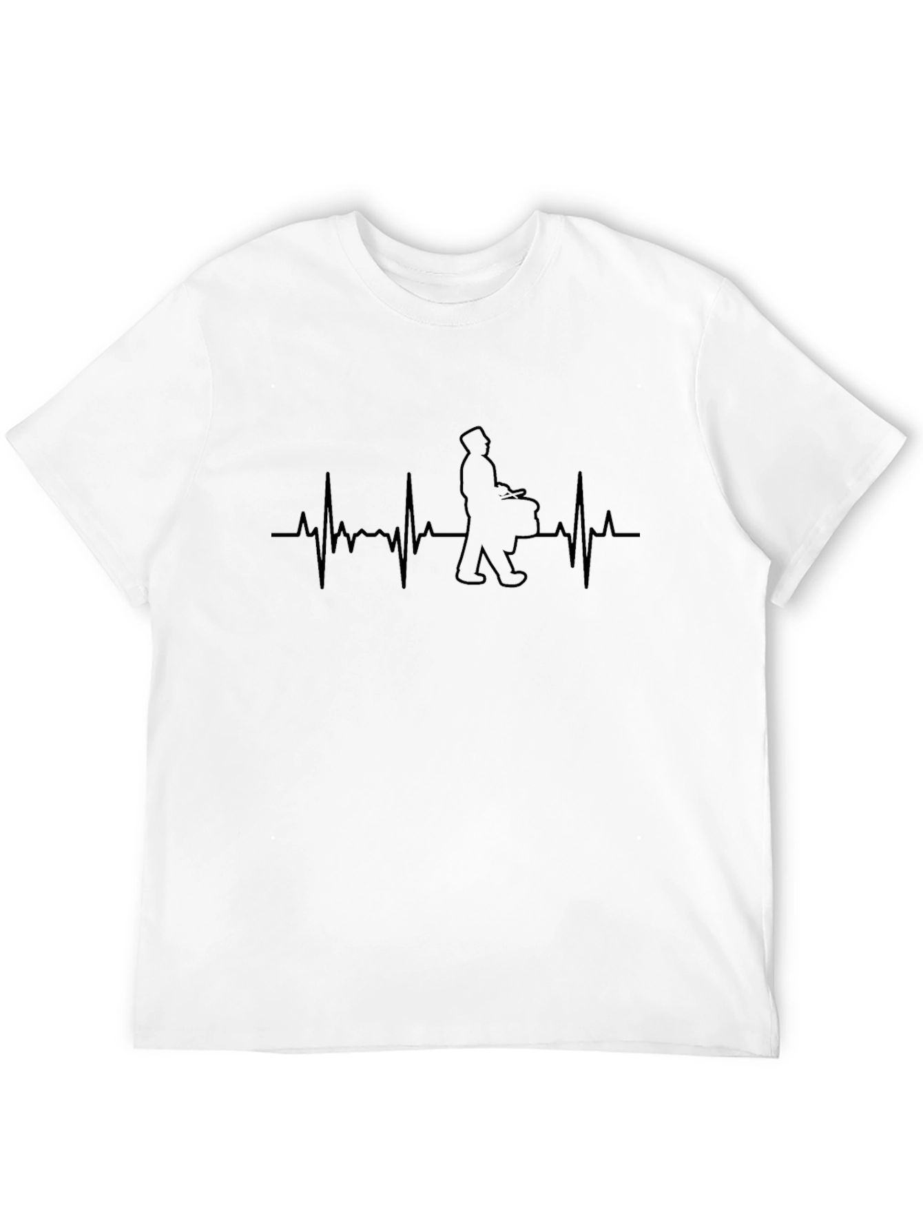 Drummer Heartbeat T-Shirt - Music Lover Tee