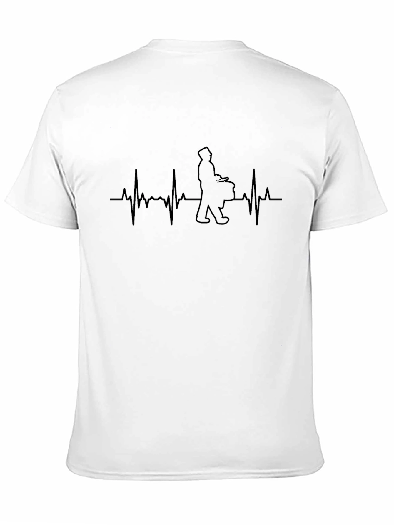 Drummer Heartbeat T-Shirt - Music Lover Tee