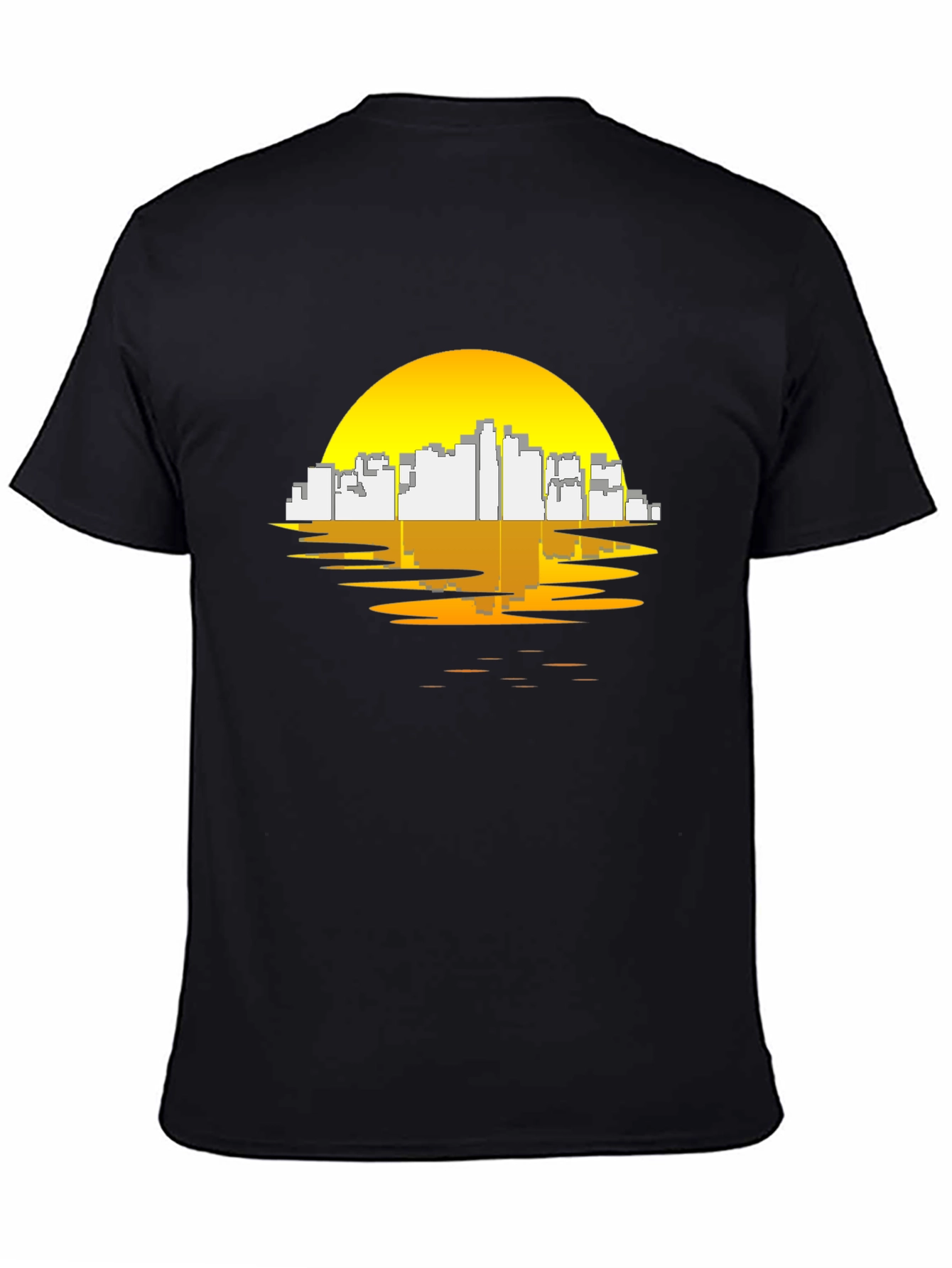 Sunset City Graphic Tee - Black
