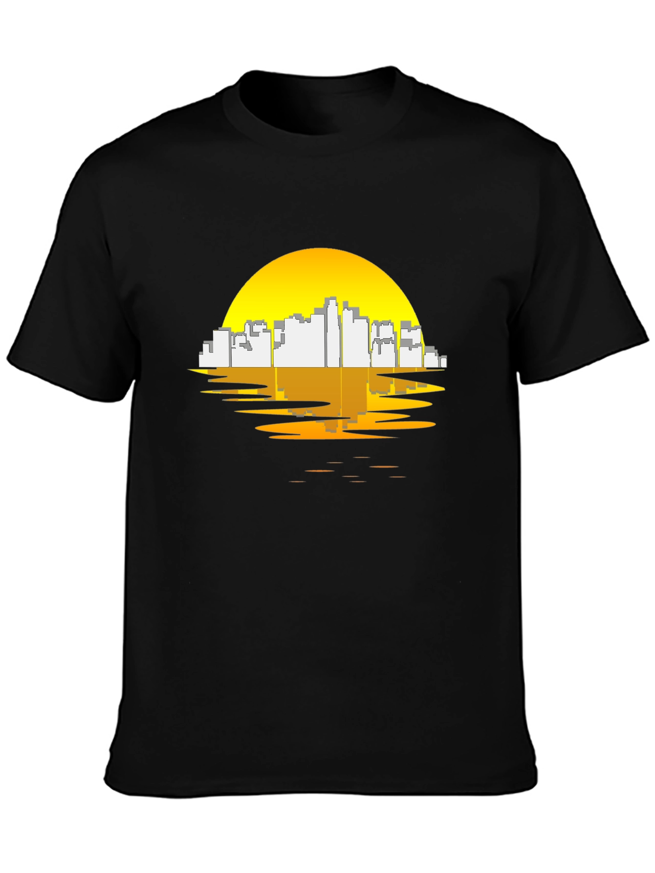 Sunset City Graphic Tee - Black