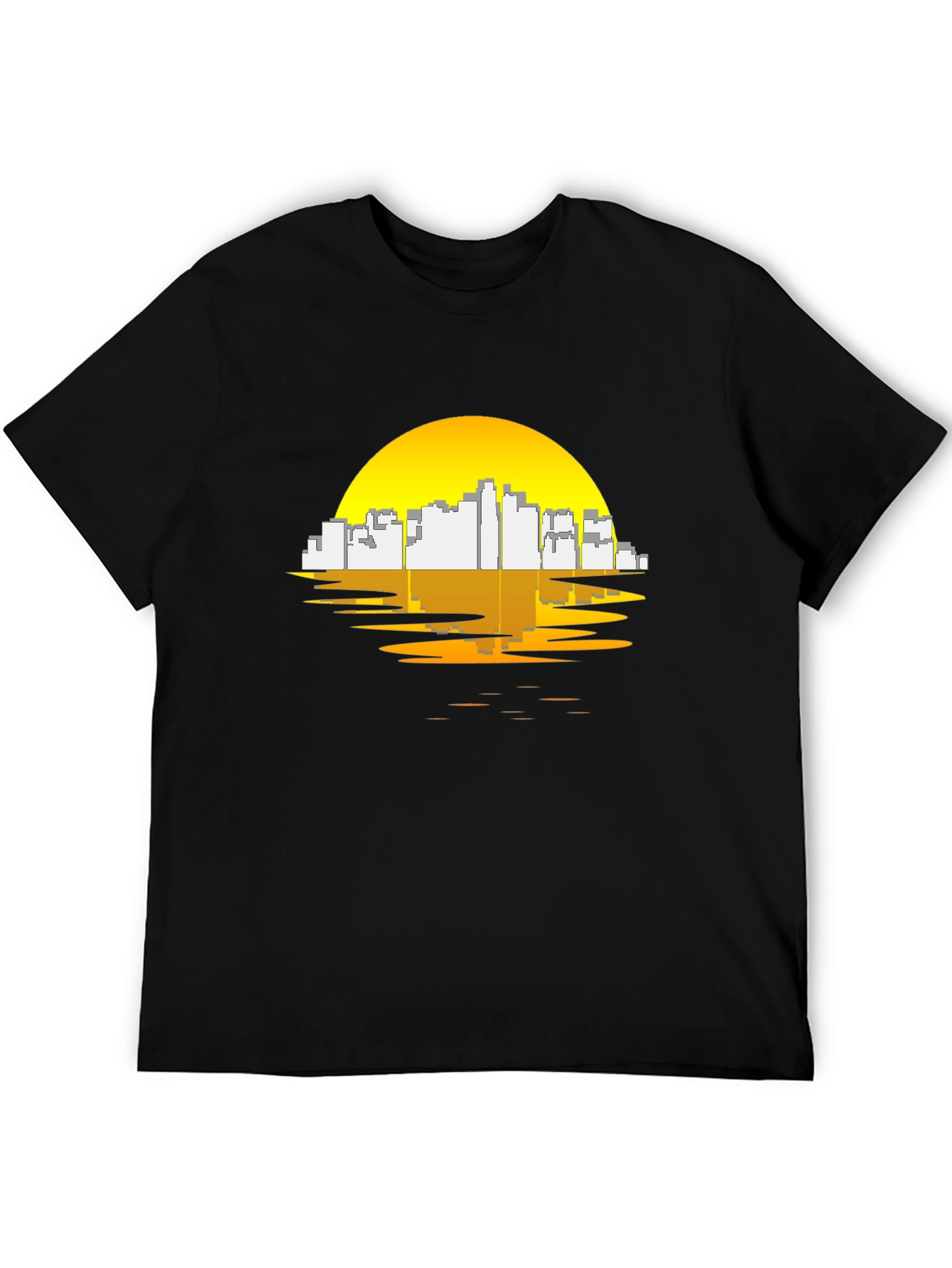 Sunset City Graphic Tee - Black