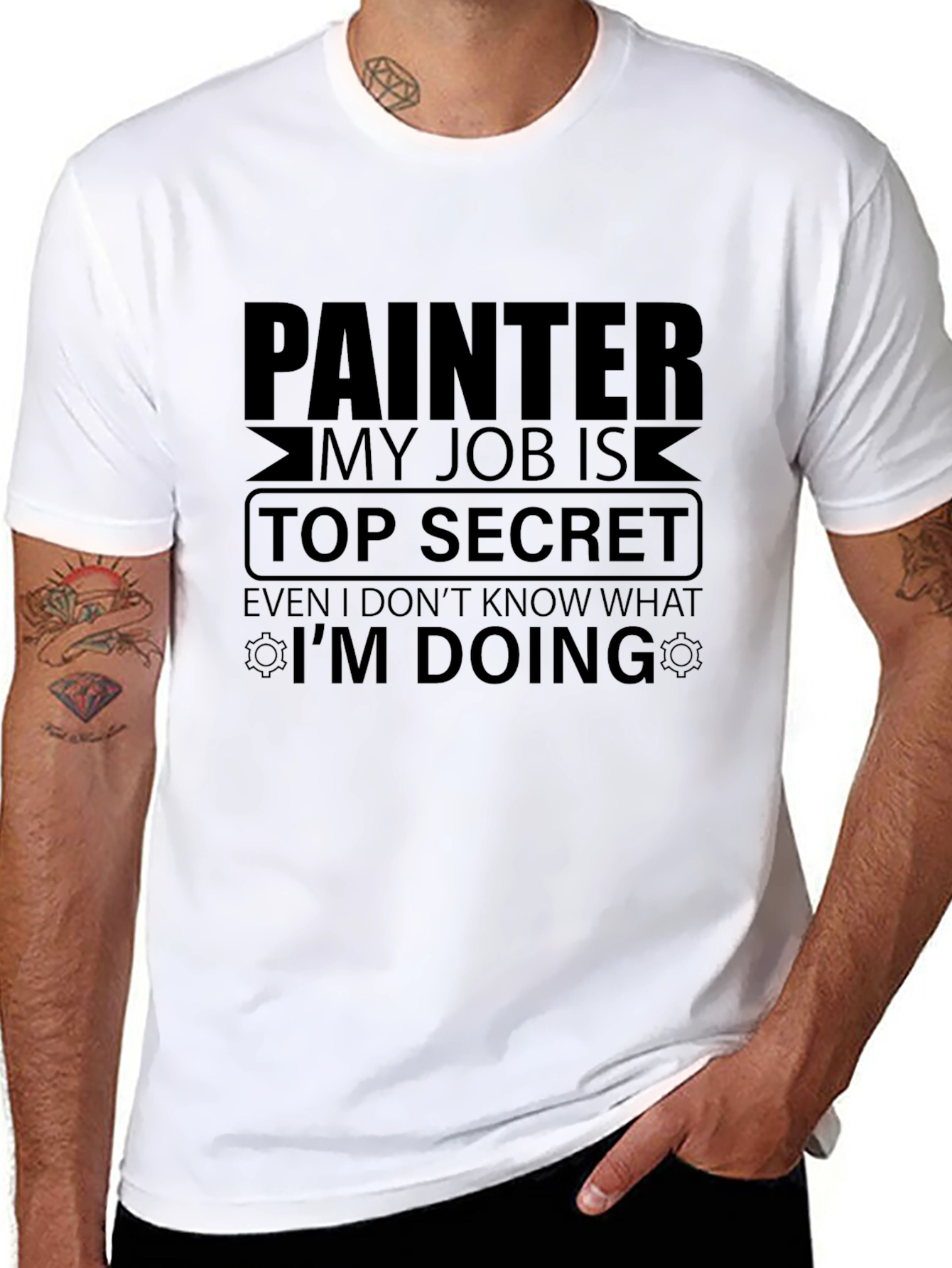 Painter Top Secret Job Graphic T-Shirt