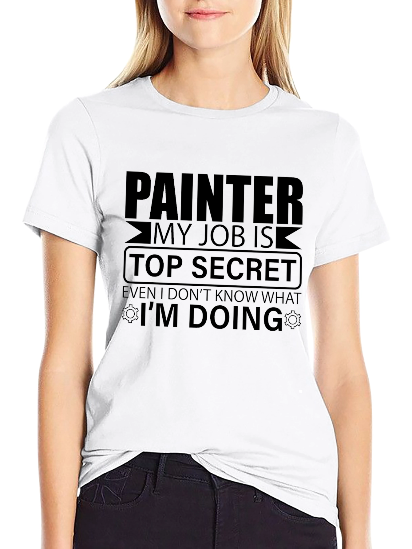 Painter Top Secret Job Graphic T-Shirt