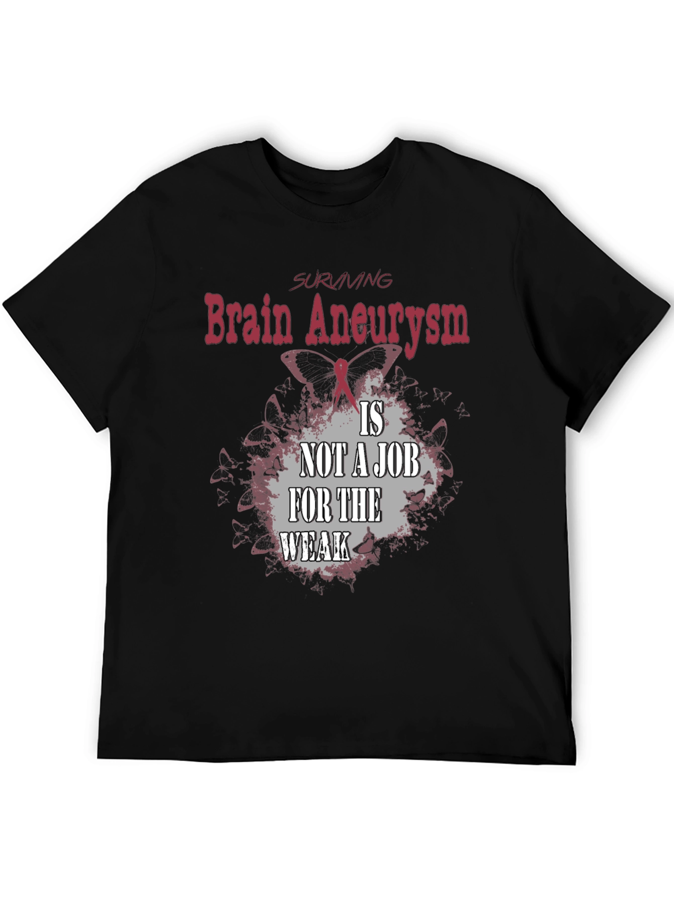 Brain Aneurysm Survivor T-Shirt - Black