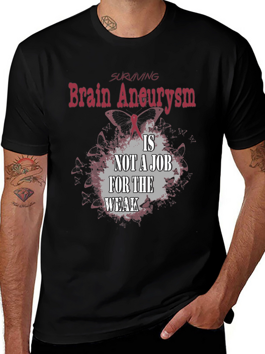 Brain Aneurysm Survivor T-Shirt - Black