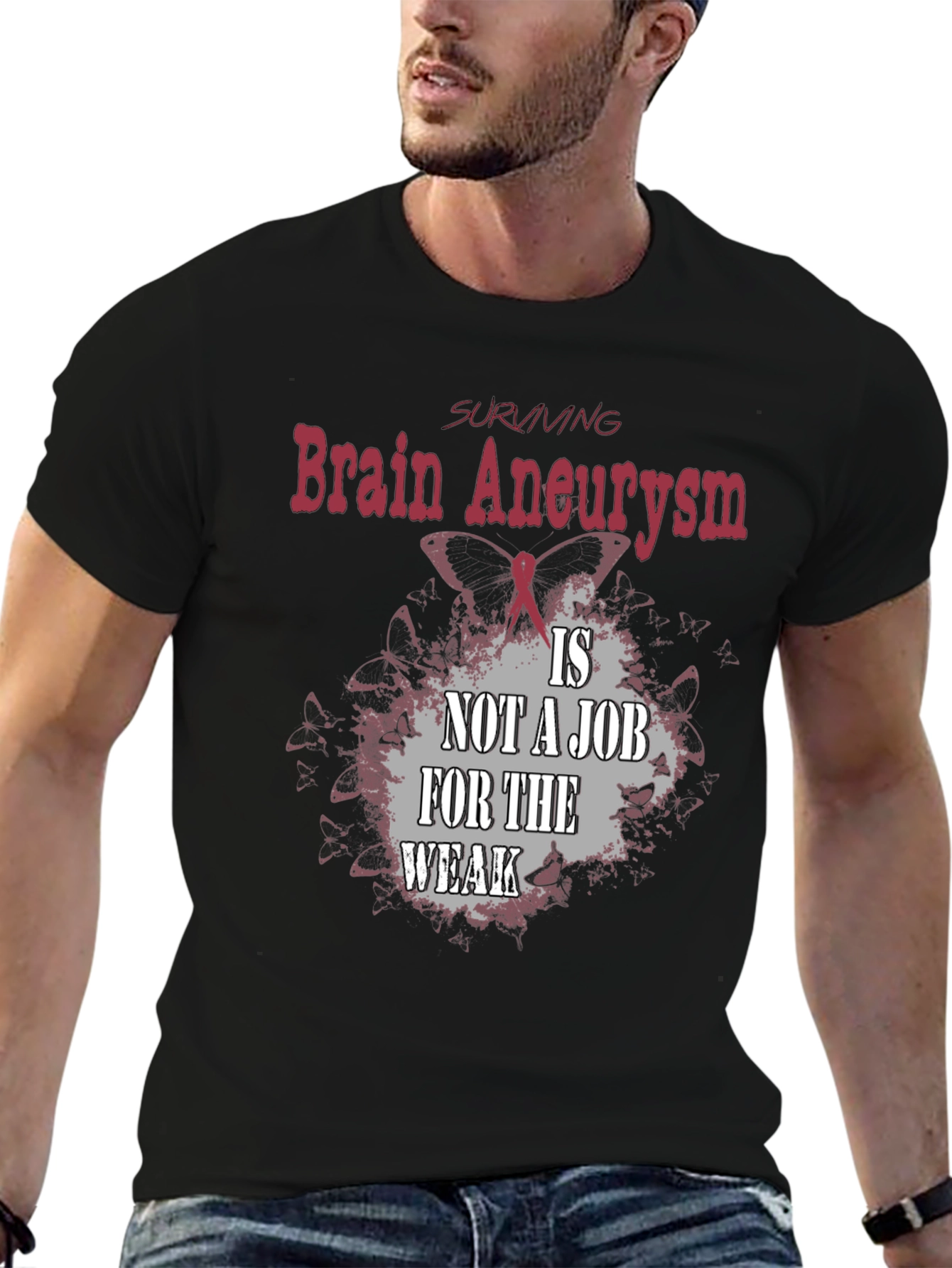Brain Aneurysm Survivor T-Shirt - Black