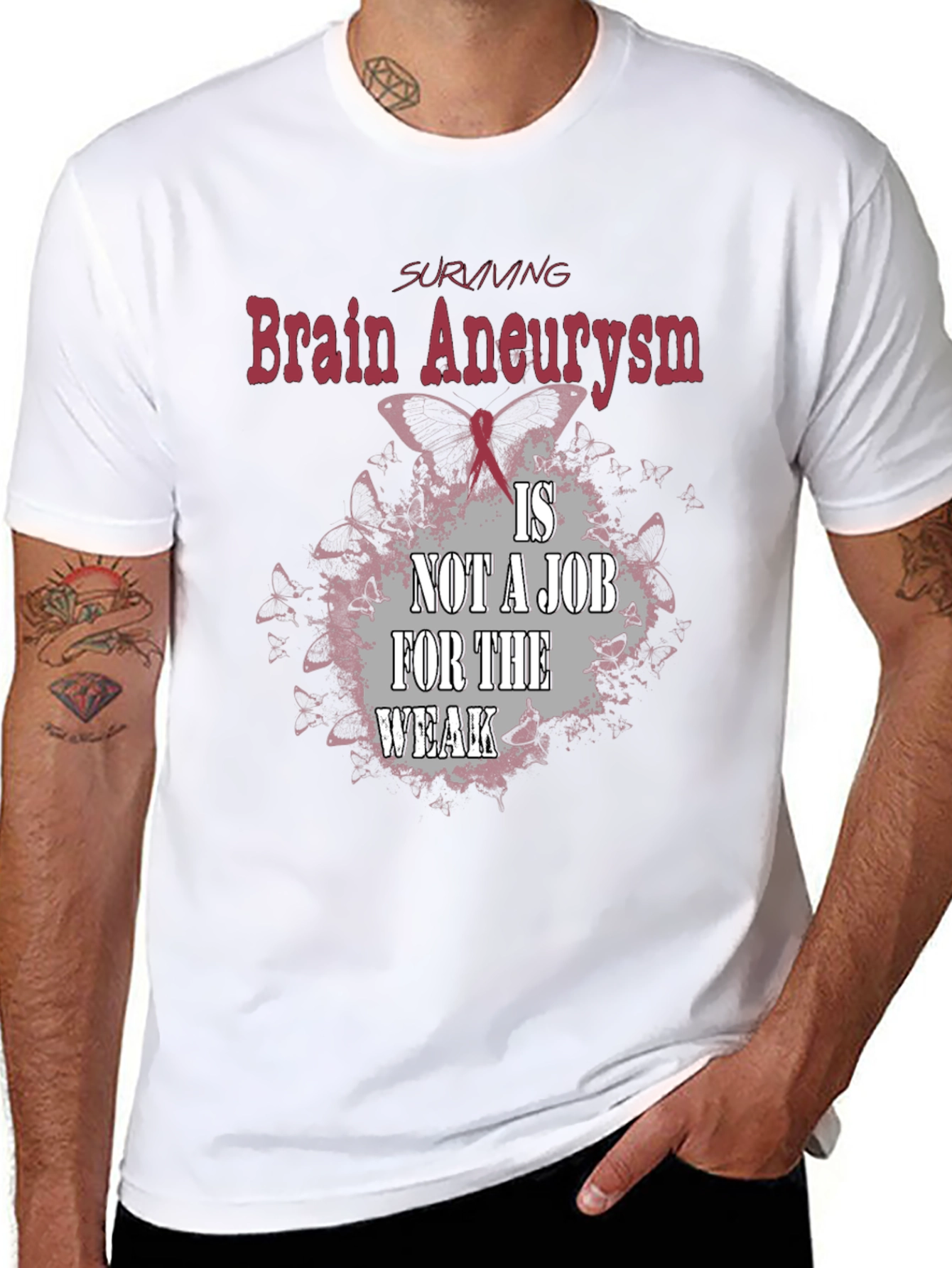 Brain Aneurysm Survivor T-Shirt - Black