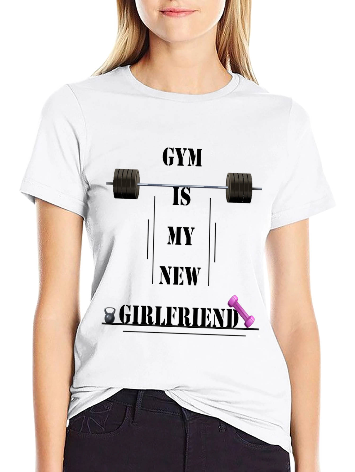 Gym Is My New Girlfriend Graphic T-Shirt