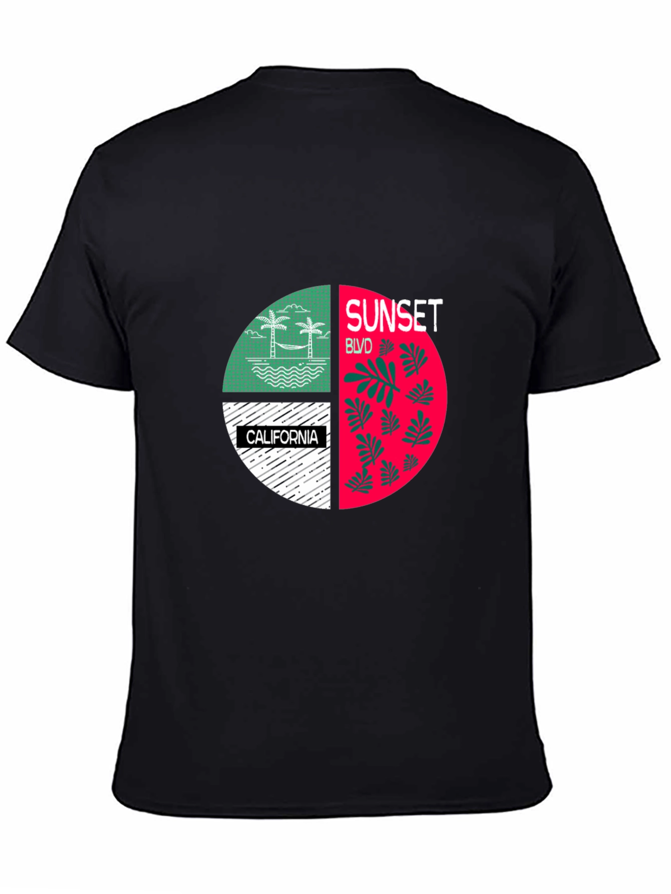 Sunset Blvd California Graphic T-Shirt