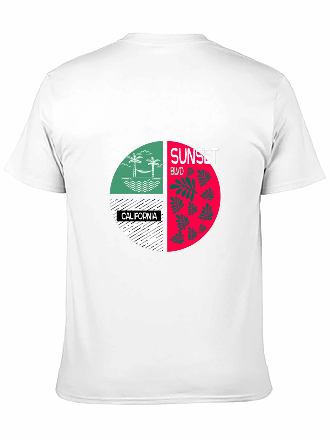 Sunset Blvd California Graphic T-Shirt