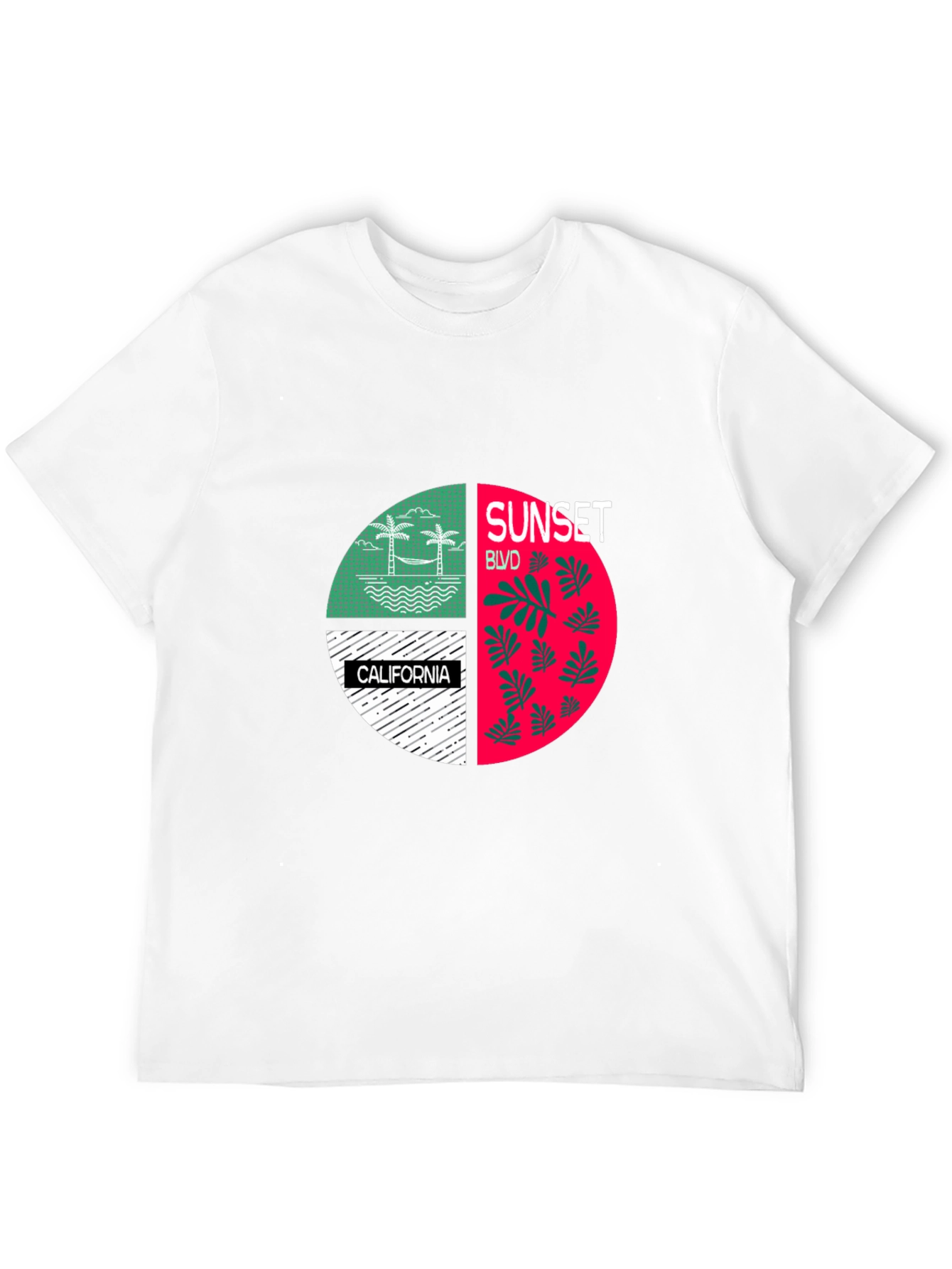 Sunset Blvd California Graphic T-Shirt