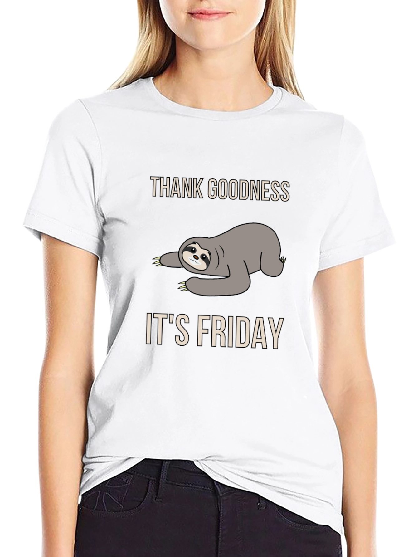 Sloth Friday T-Shirt - Thank Goodness Its Friday!