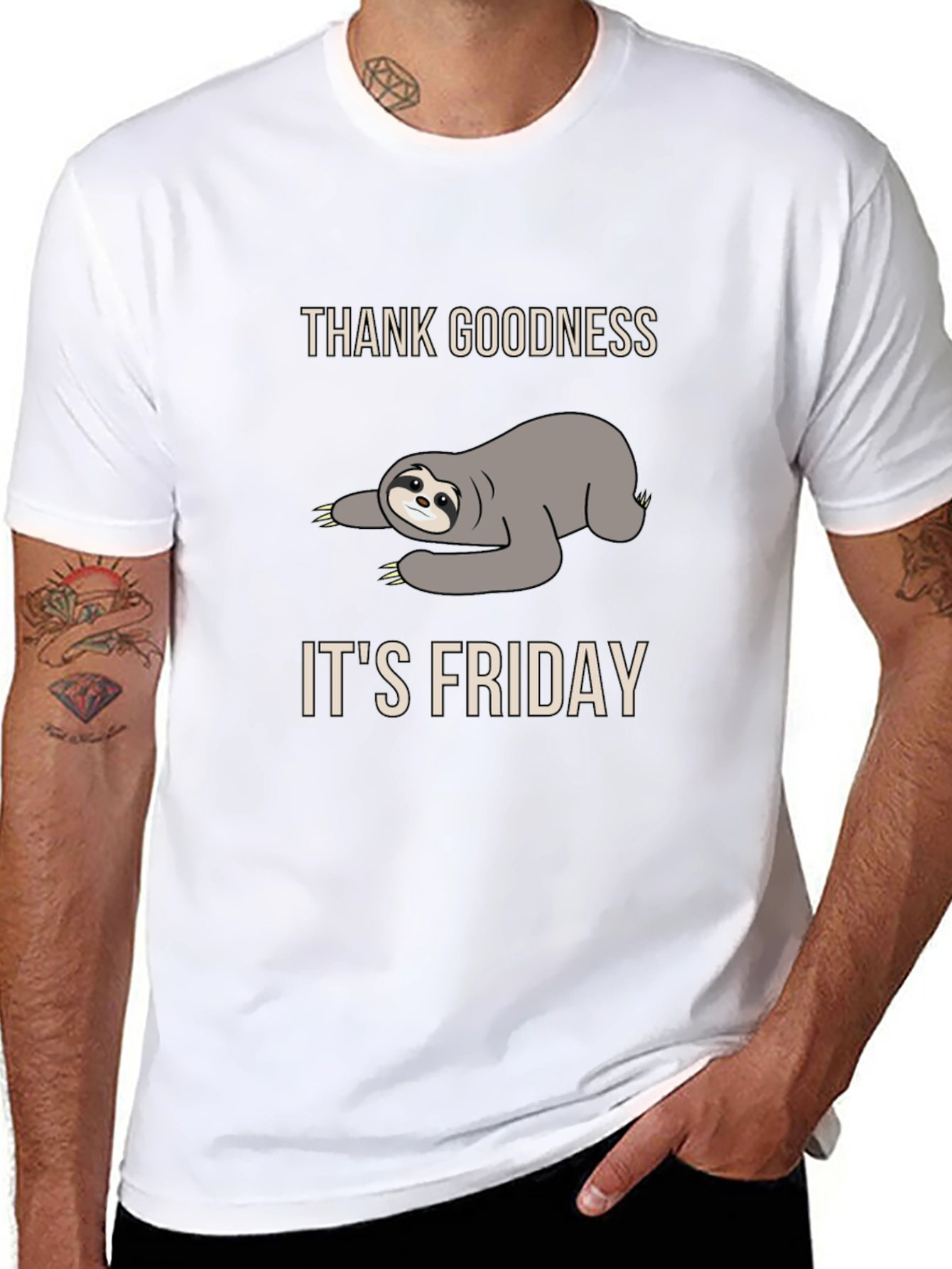 Sloth Friday T-Shirt - Thank Goodness Its Friday!