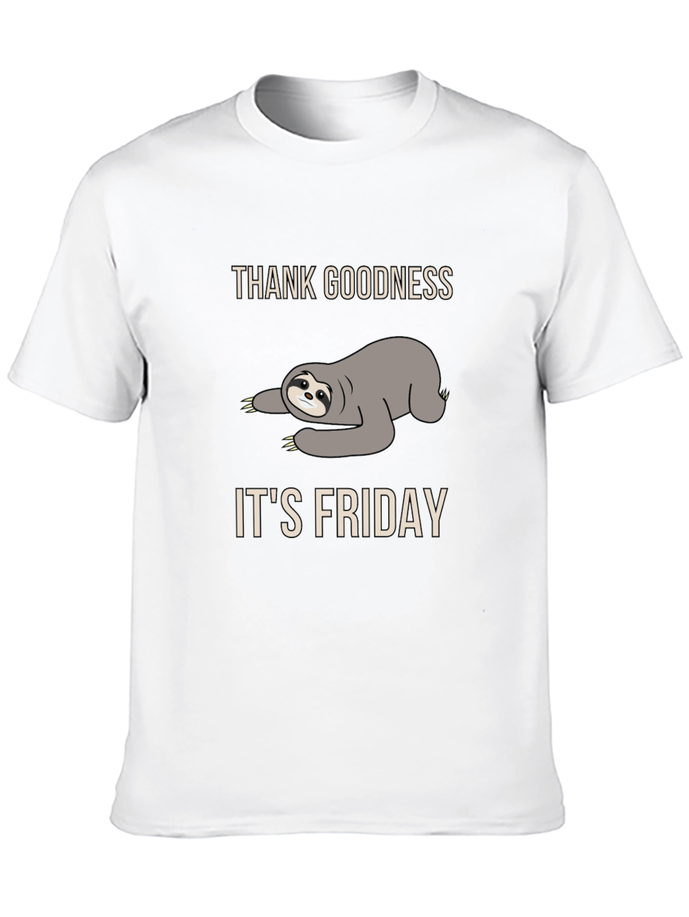 Sloth Friday T-Shirt - Thank Goodness Its Friday!