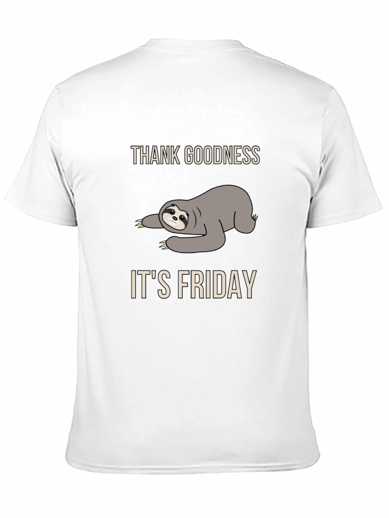 Sloth Friday T-Shirt - Thank Goodness Its Friday!