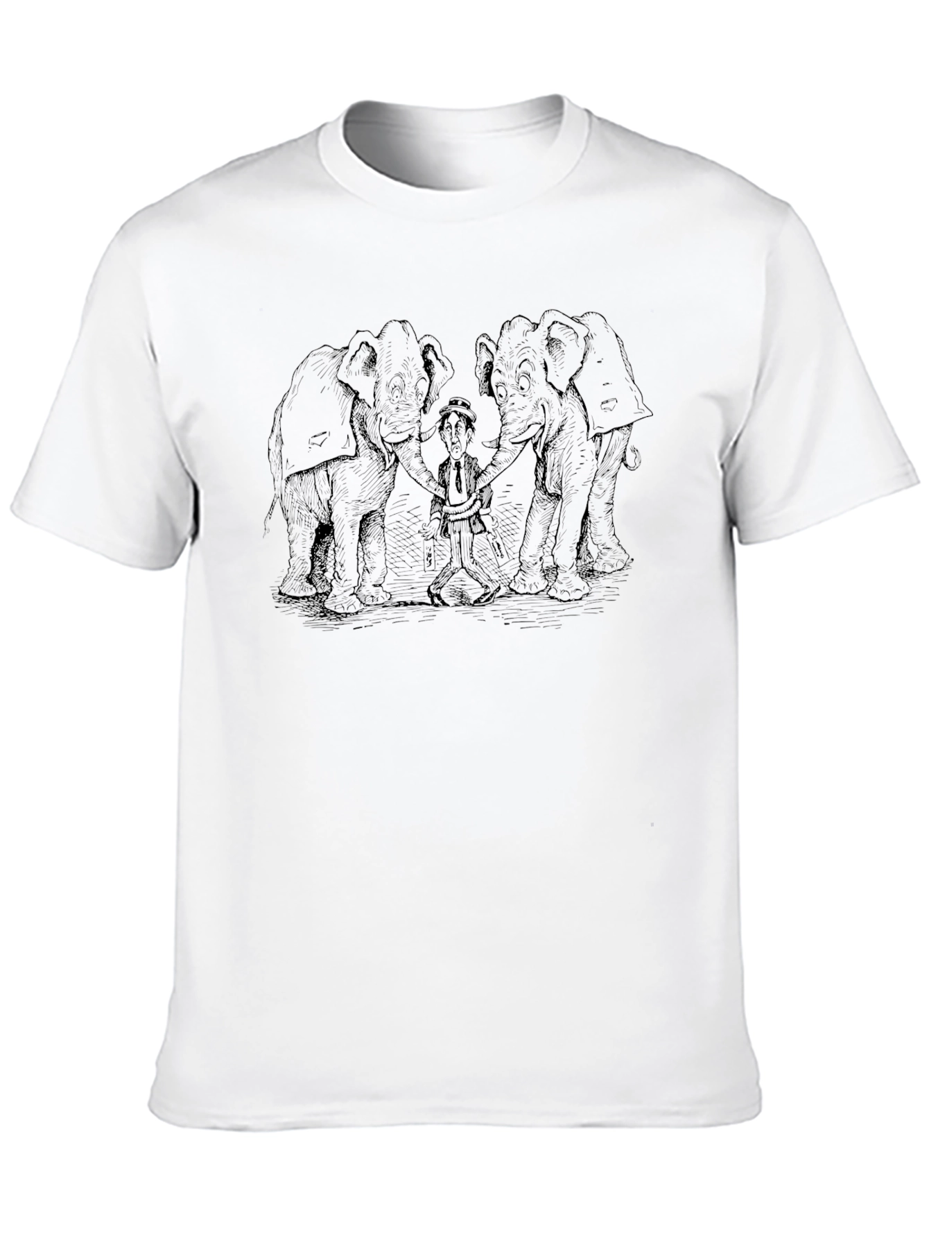 Elephant Squeeze T-Shirt - Classic Cartoon Design