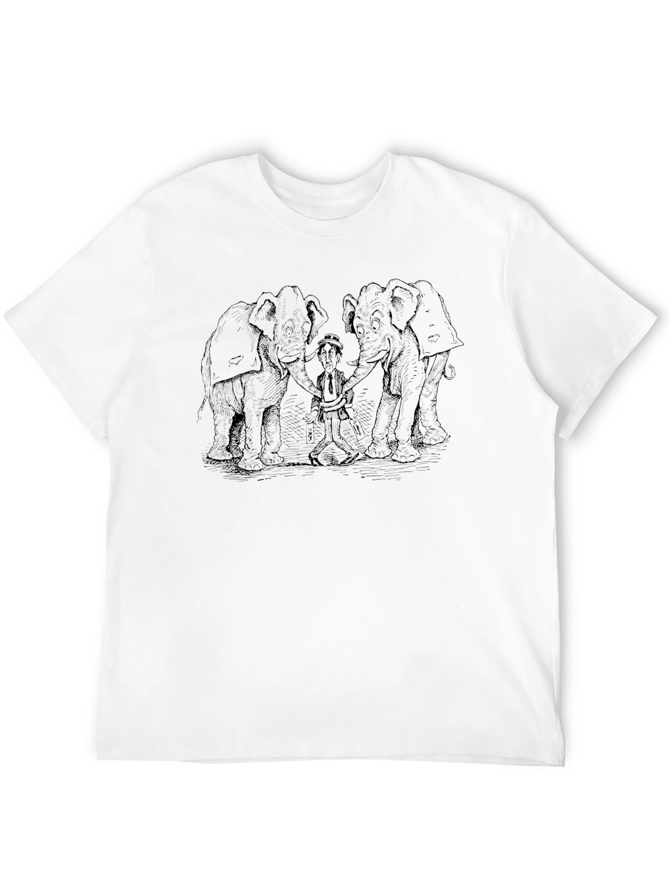 Elephant Squeeze T-Shirt - Classic Cartoon Design