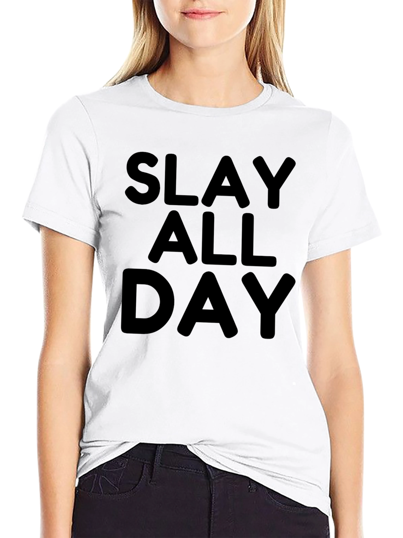 Slay All Day Black Graphic Tee
