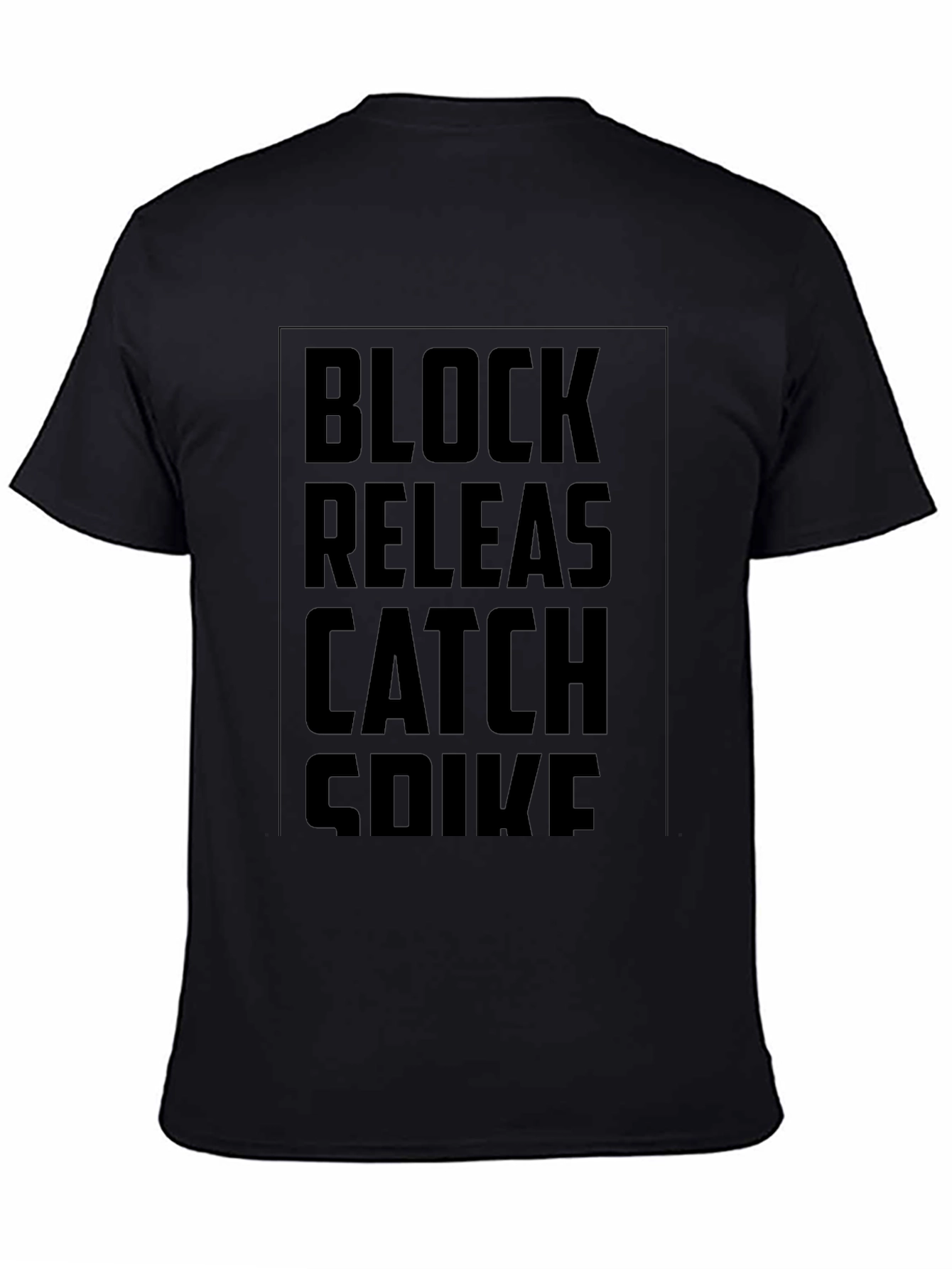 Volleyball Skills Black T-Shirt