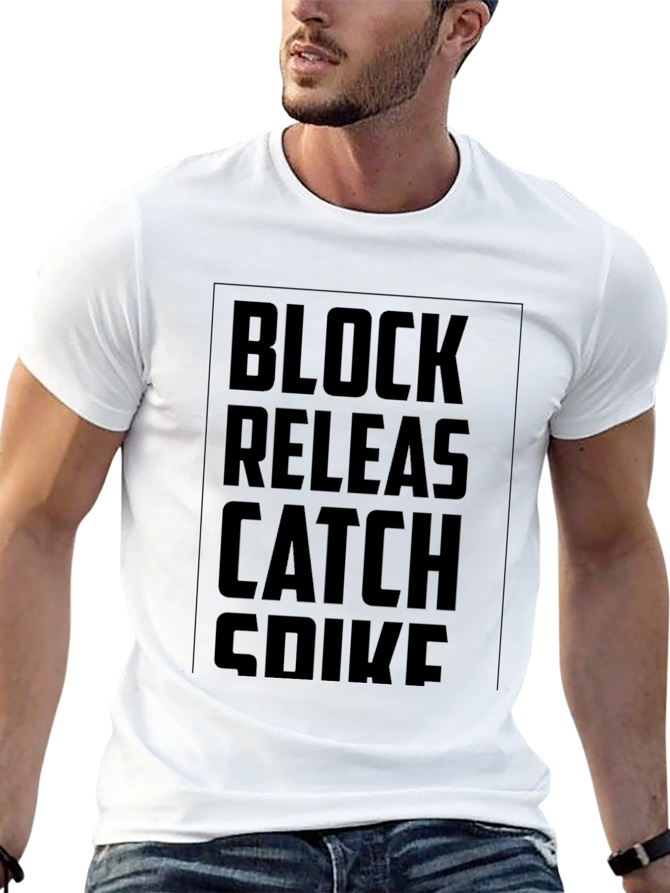 Volleyball Skills Black T-Shirt