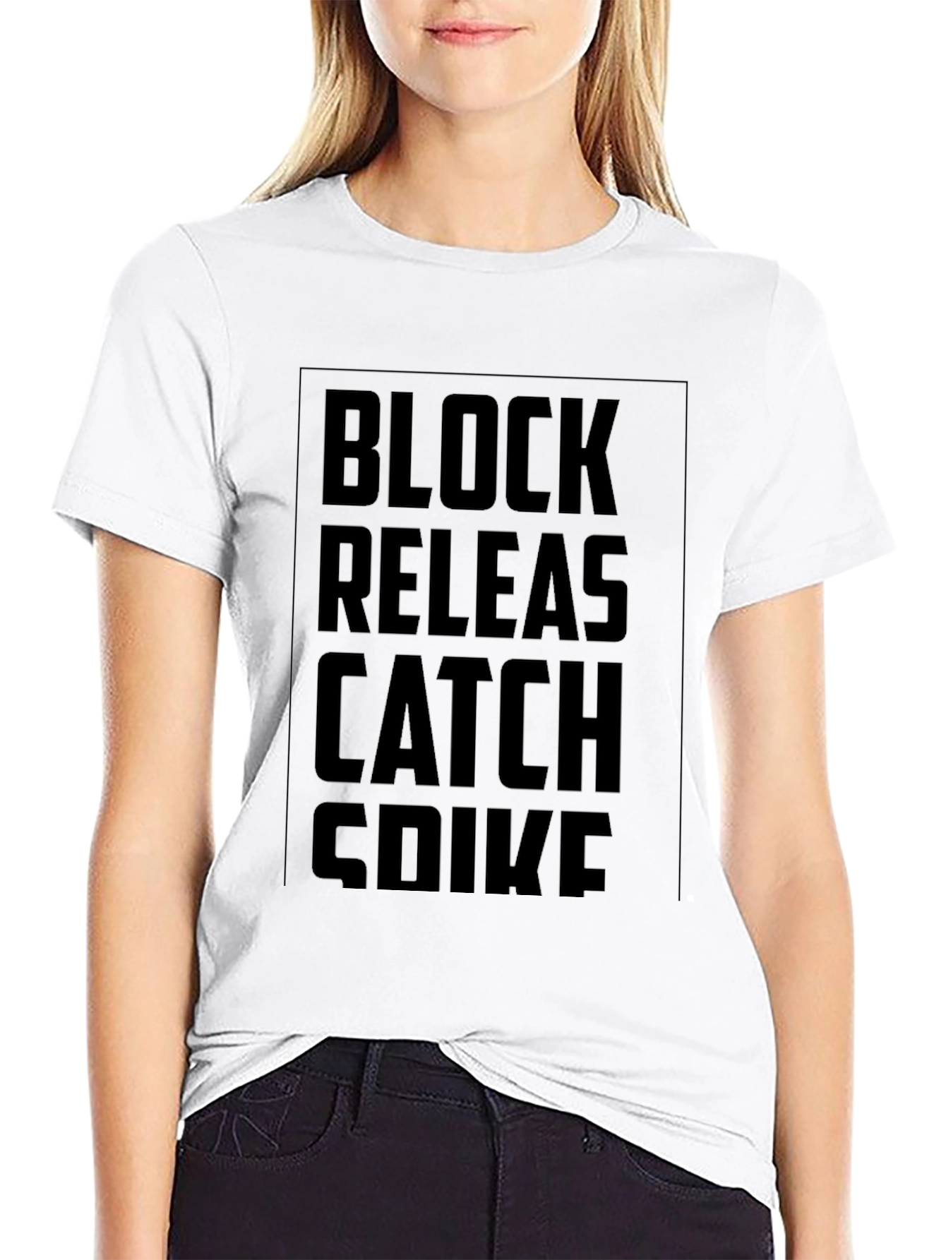 Volleyball Skills Black T-Shirt