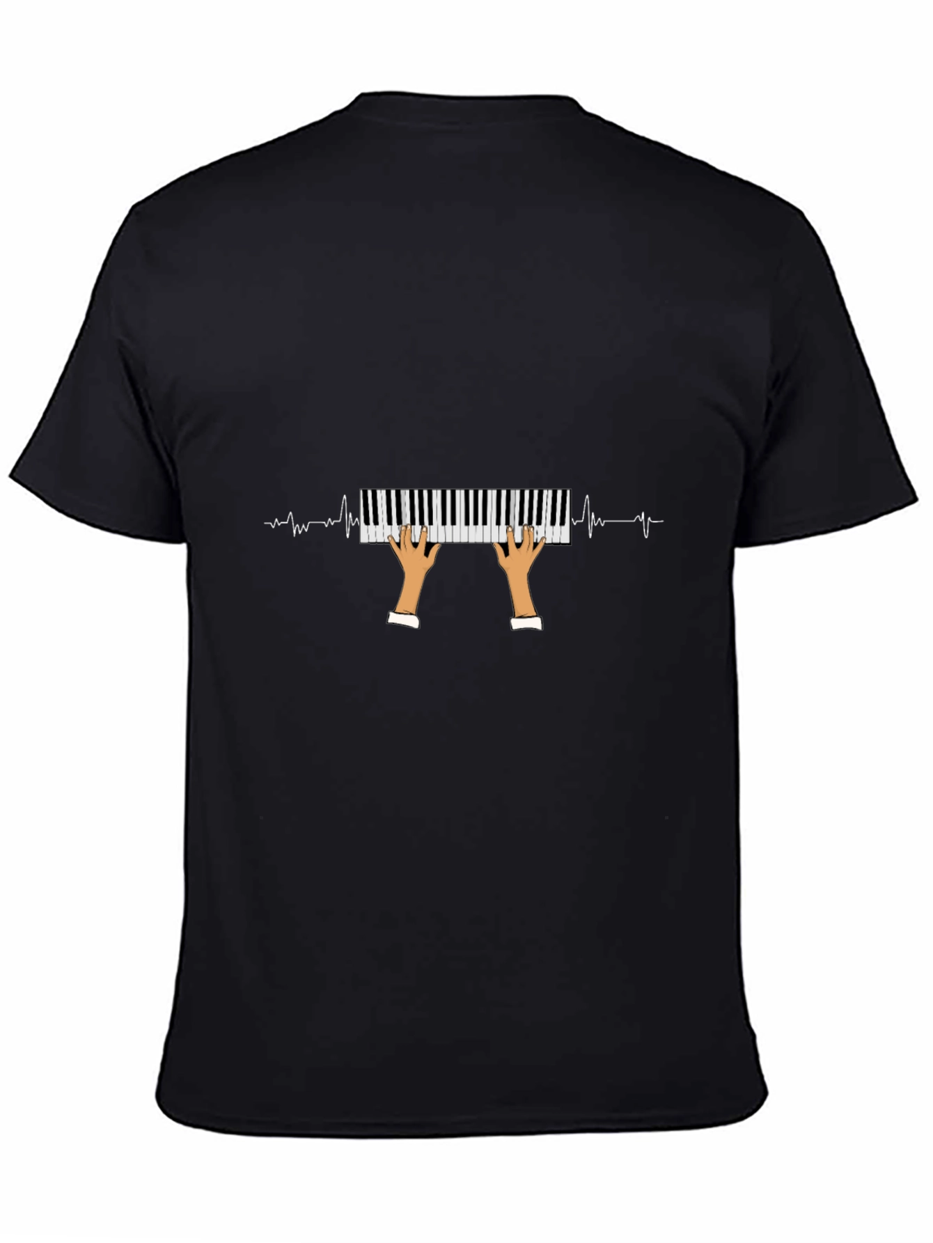 Piano Heartbeat Graphic Tee