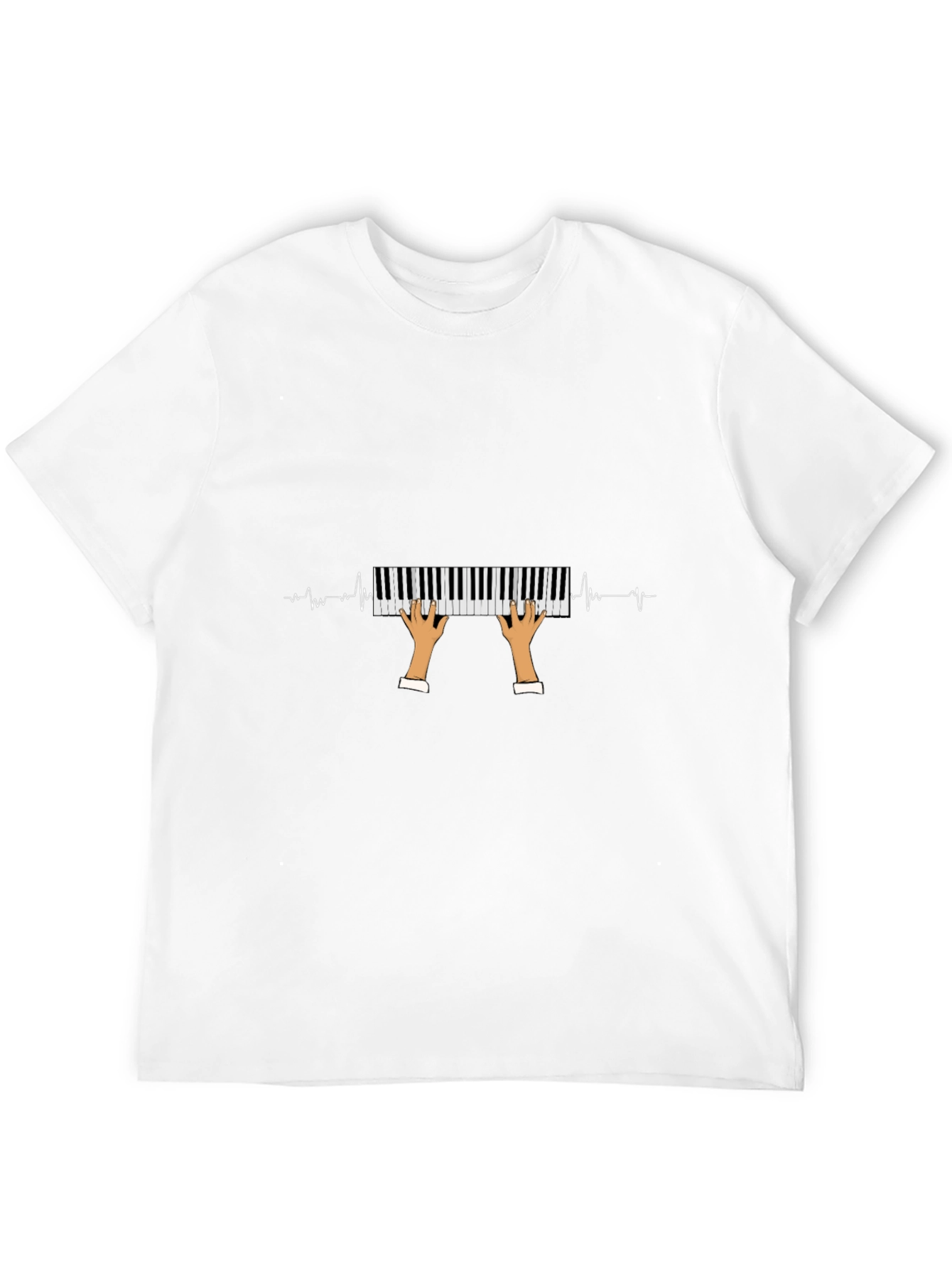 Piano Heartbeat Graphic Tee