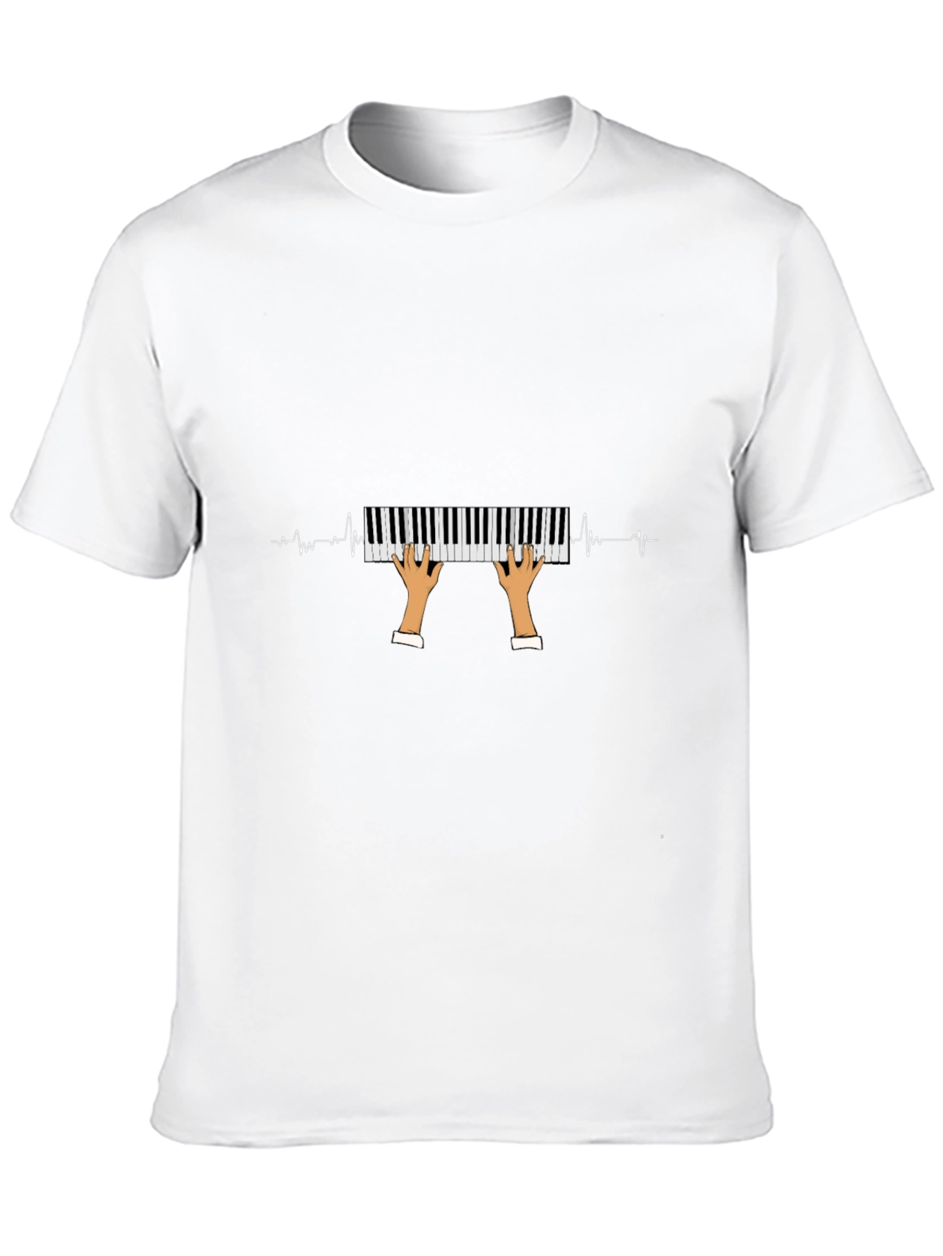 Piano Heartbeat Graphic Tee